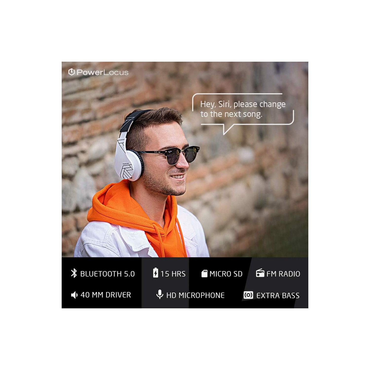 Bluetooth Over-Ear Headphones, Wireless Stereo Foldable Headphones Wireless and Wired Headsets , Micro SD/TF, FM for Phone/iPad/PC, Black/White