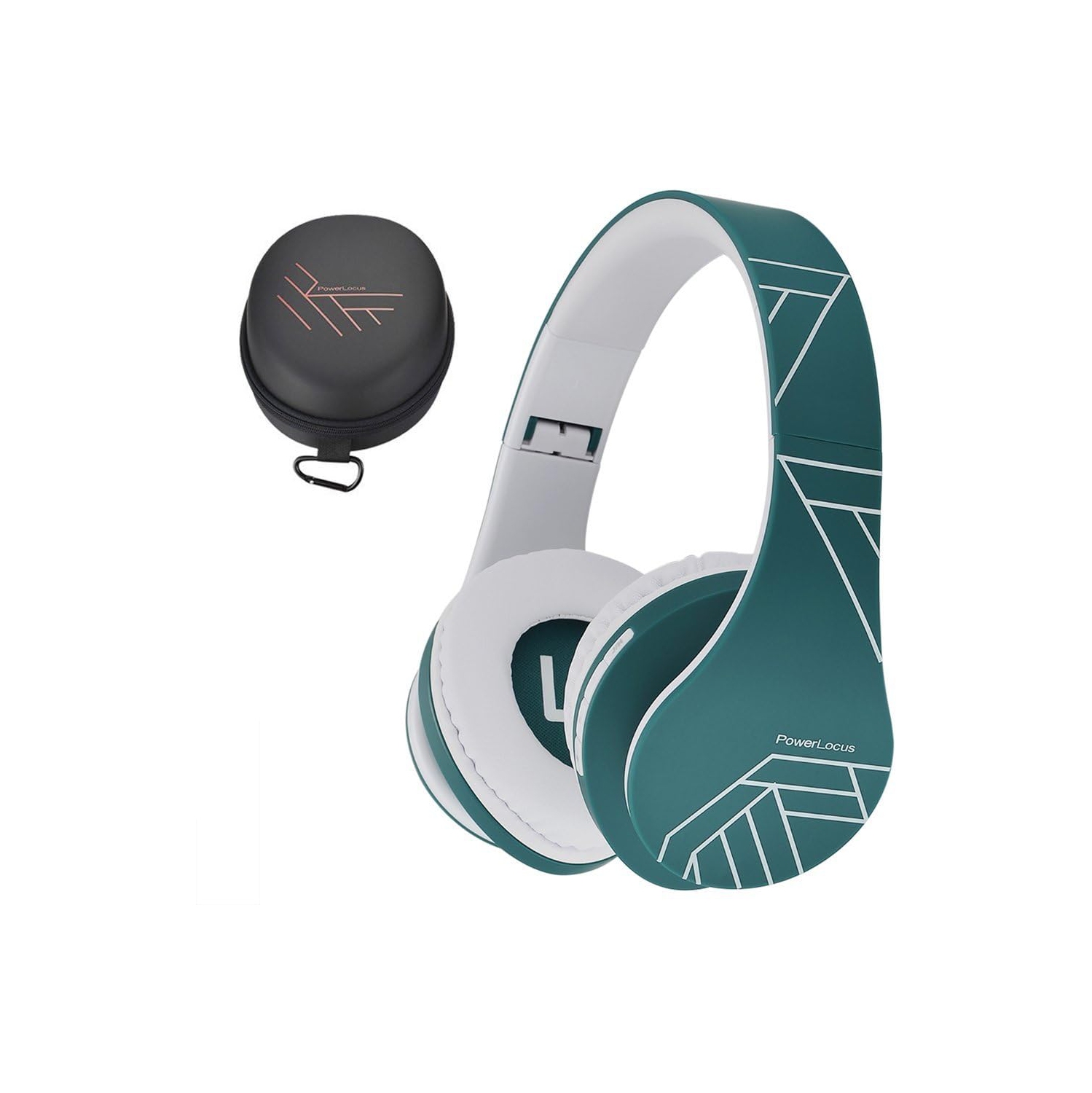 Bluetooth Over-Ear Headphones, Wireless Stereo Foldable Headphones Wireless and Wired Headsets , Micro SD/TF, FM for Phone/iPad/PC, Ocean Blue/White