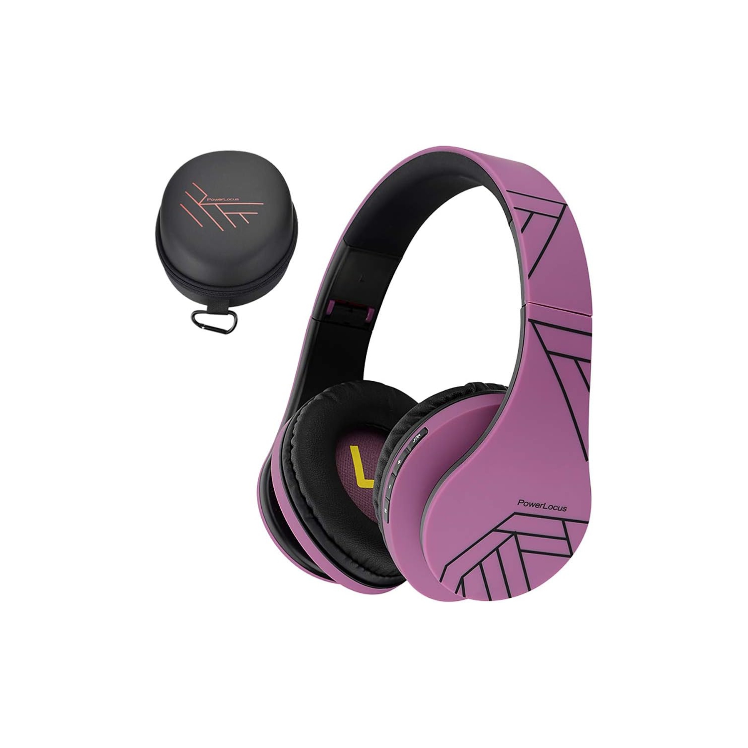 Bluetooth Over-Ear Headphones, Wireless Stereo Foldable Headphones Wireless and Wired Headsets , Micro SD/TF, FM for Phone/iPad/PC, Purple