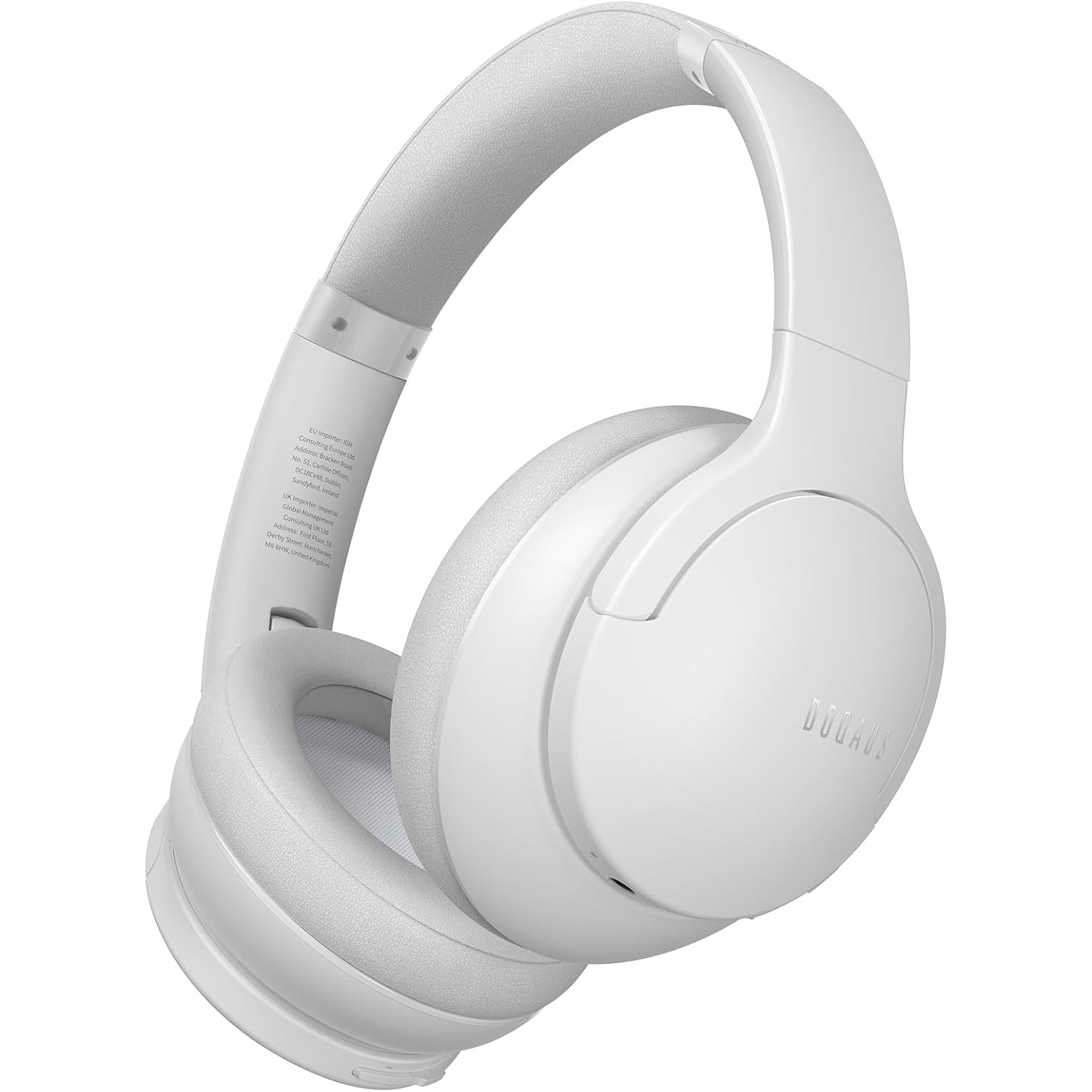 Wireless Headphones, Bluetooth Headphones and 3 EQ Modes Over Ear Headphones with Mic, HiFi Stereo Sound Foldable Wireless Headset for Phone, Light Gray