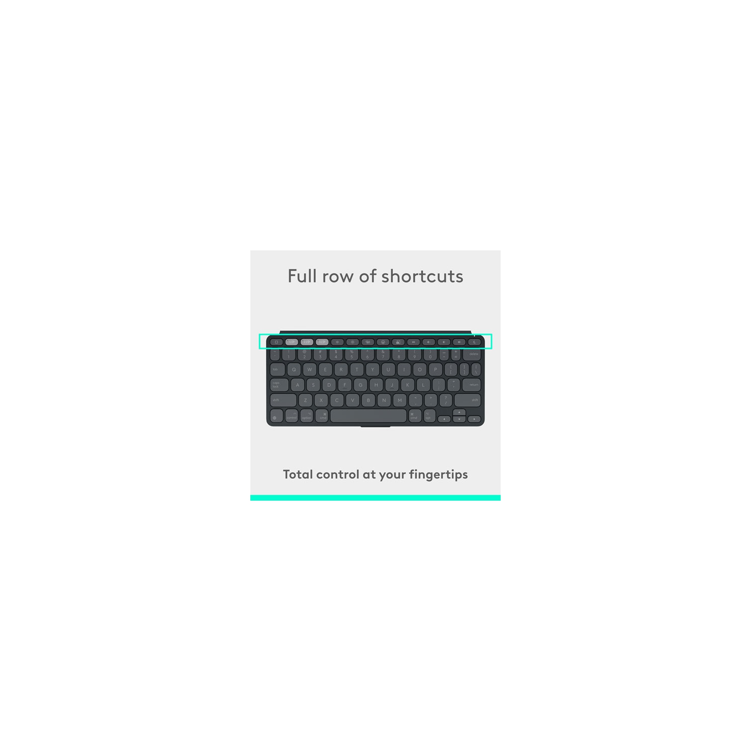 Clavier sans fil portatif Keys-To-GO 2 de Logitech pour iPad avec couverture intégrée, clavier Bluetooth mince et compact, permettant de changer