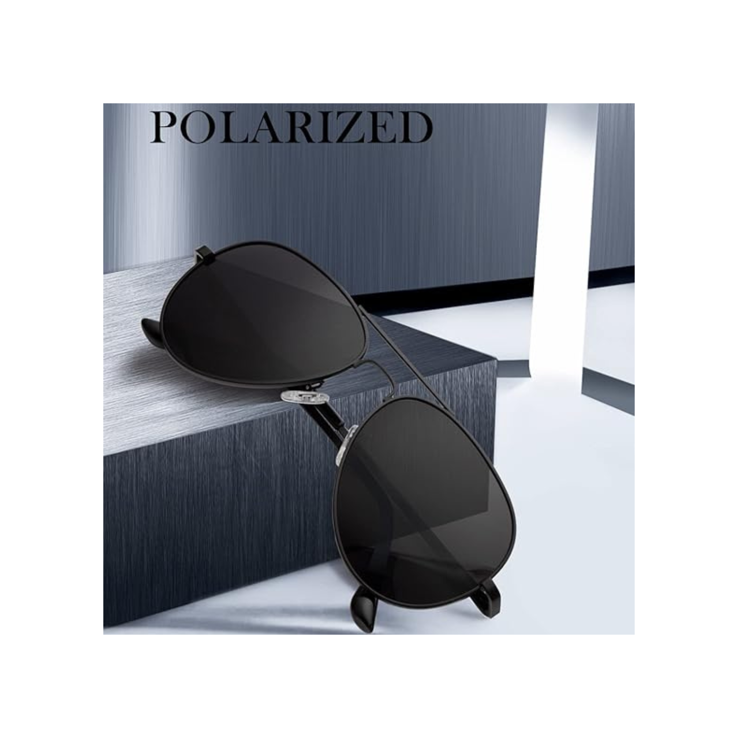 HENGOSEN Polarized Aviator Sunglasses for Men and Women, Premium Metal Frame, Police Sun glasses with UV 400 Protection