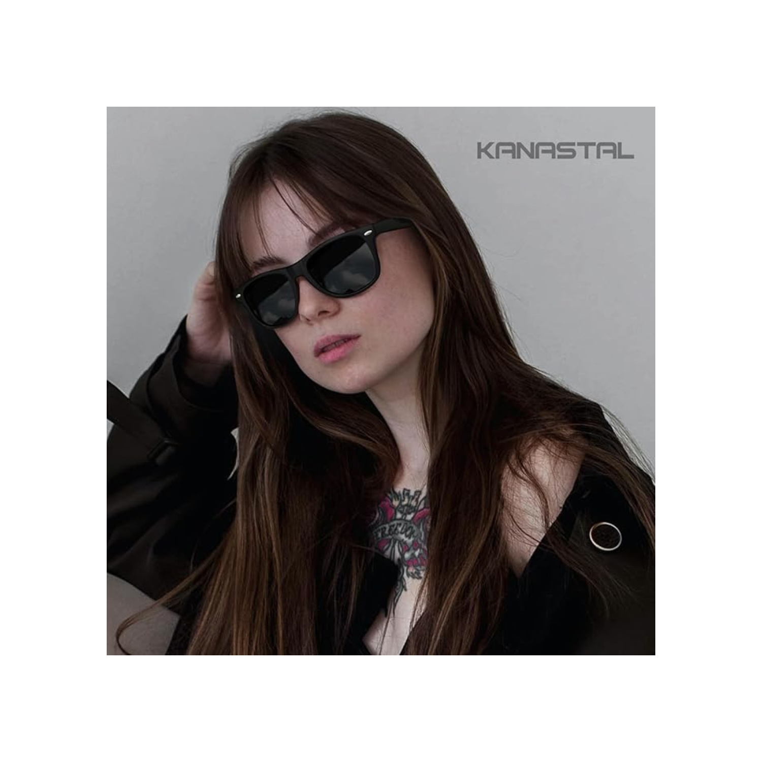 KANASTAL Sunglasses for Women Men Polarized Sun Glasses UV400 Protection Square Frame Shades