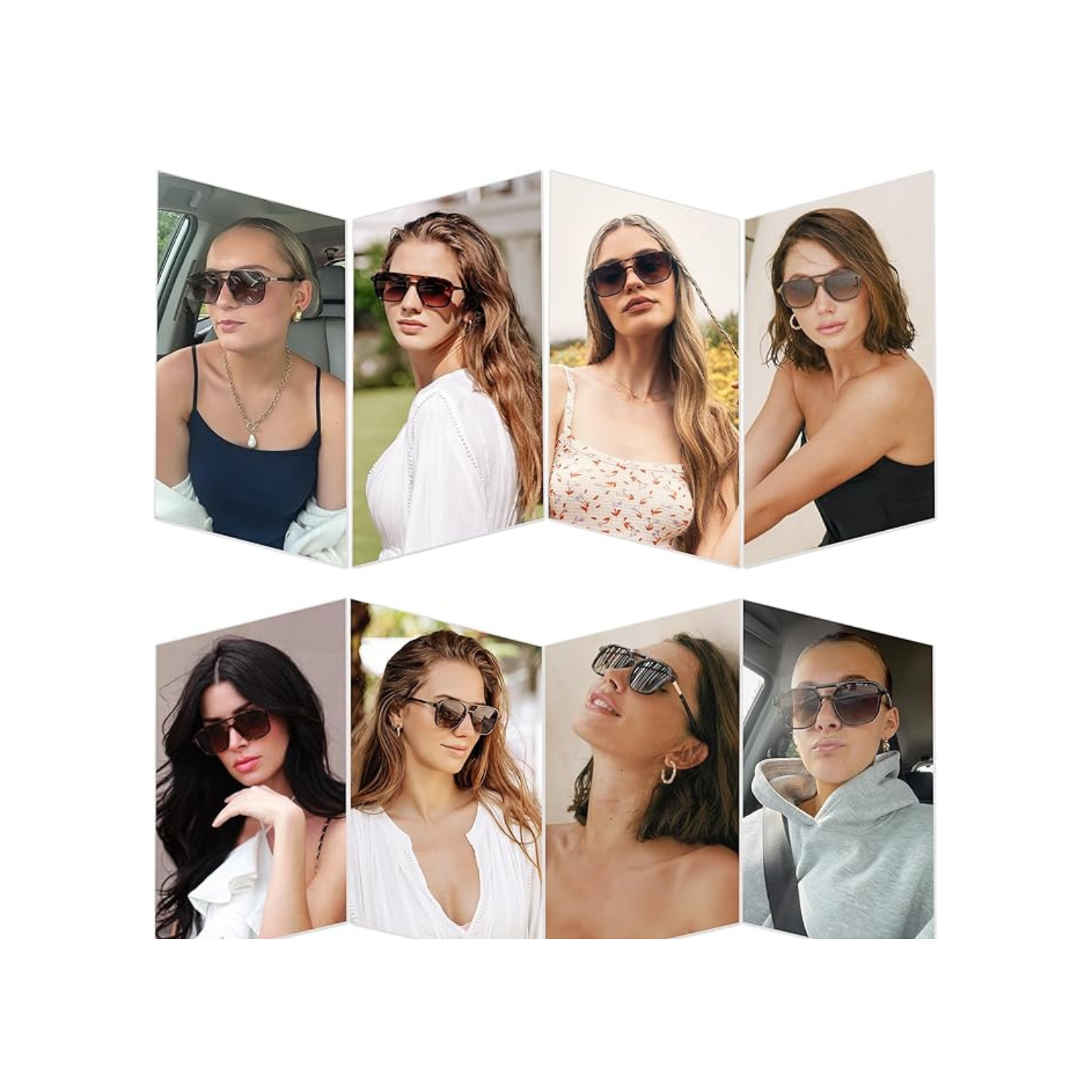 SOJOS Retro Aviator Sunglasses for Women Men,Trendy Rectangle Womens Mens Shades Sun Glasses SJ2202