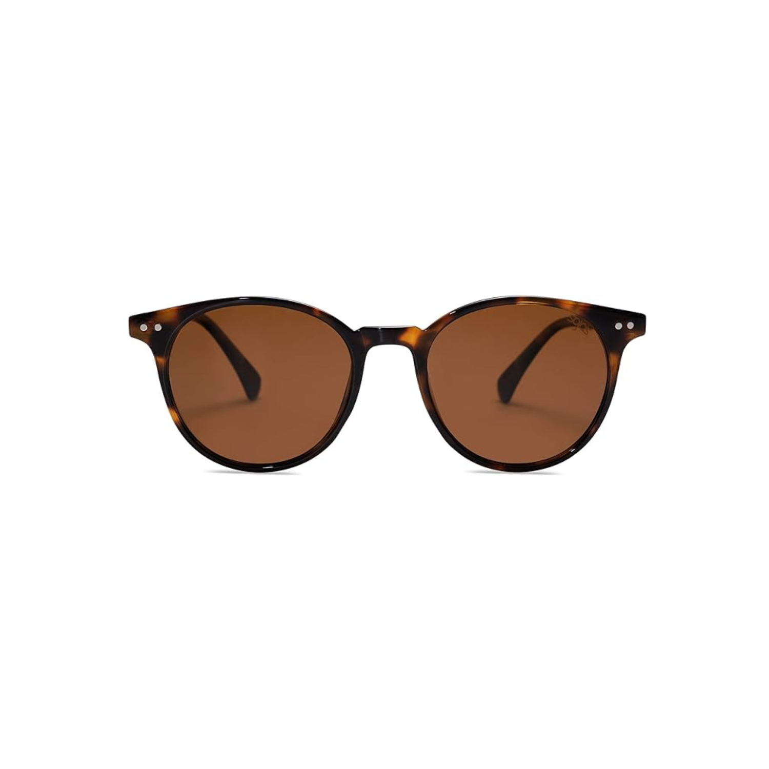Round Classic Polarized Sunglasses Vintage UV400 SJ2113 Rose Gold SOJOS SJ2113 C4 SYRound Tortoise Brown Polarized UV400  main image 3