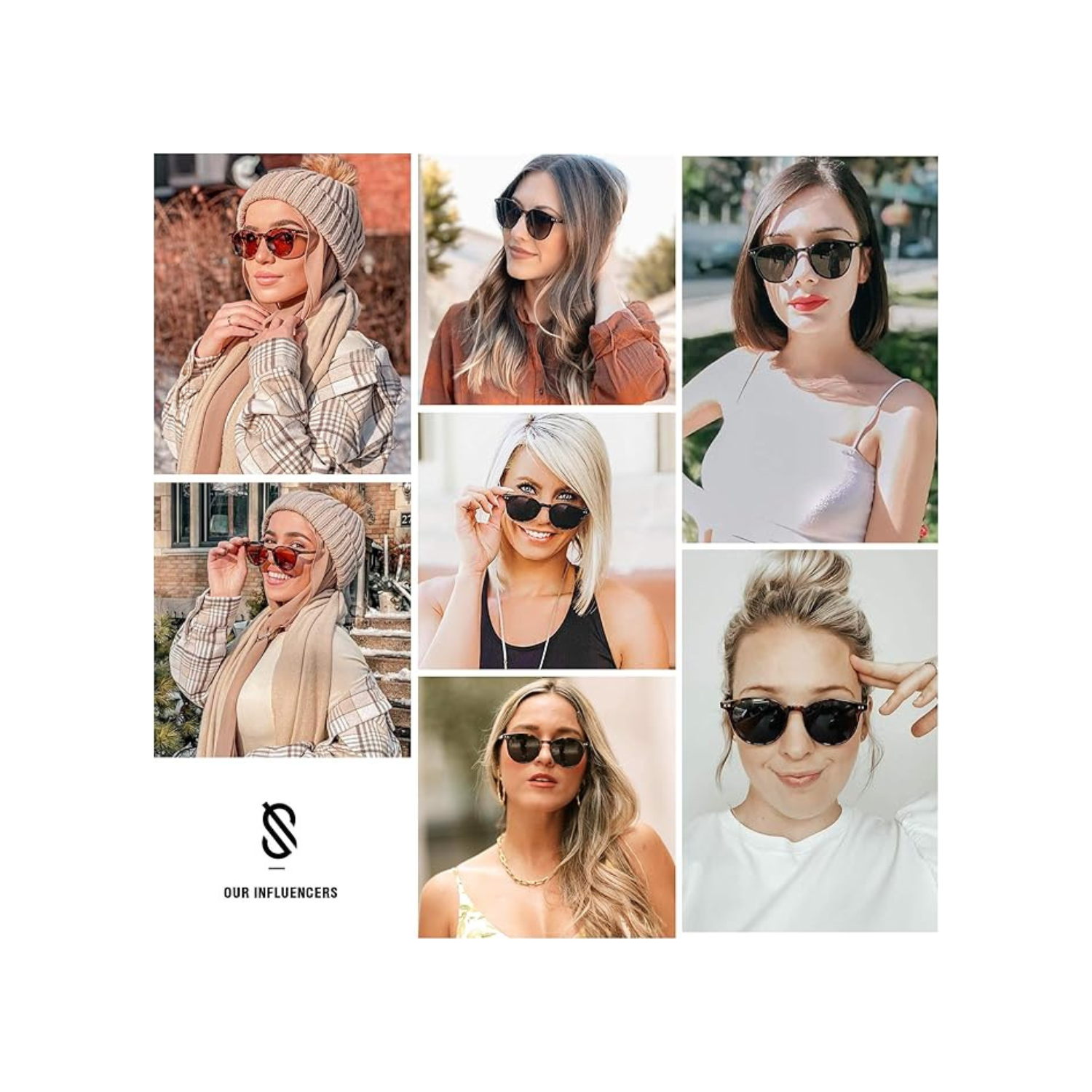 SOJOS Small Round Classic Polarized Sunglasses for Women Men  display picture 2