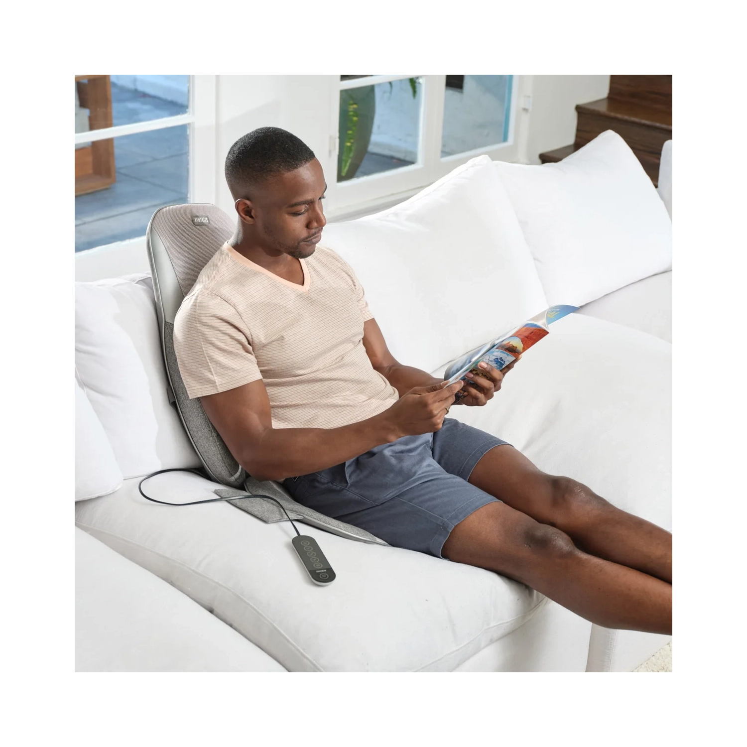 HoMedics Shiatsu + Kneading & Vibration Massage Cushion with Heat