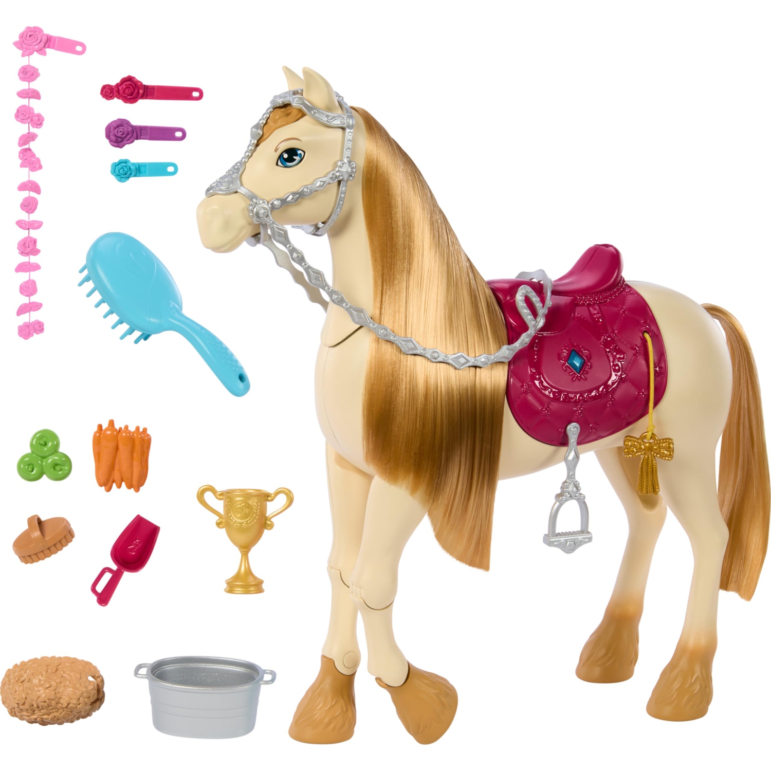 Barbie Toy Horse with Sounds, Music & Accessories, Inspired by Barbie The Great Horse Chase, Horse Moves, Dances & Bli..