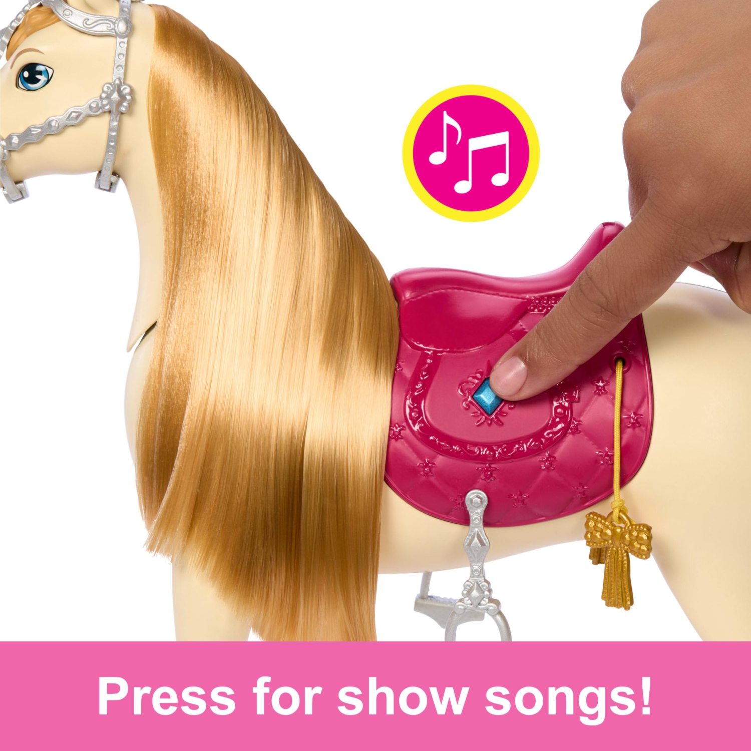 Barbie Toy Horse with Sounds, Music & Accessories, Inspired by Barbie The Great Horse Chase, Horse Moves, Dances & Bli..