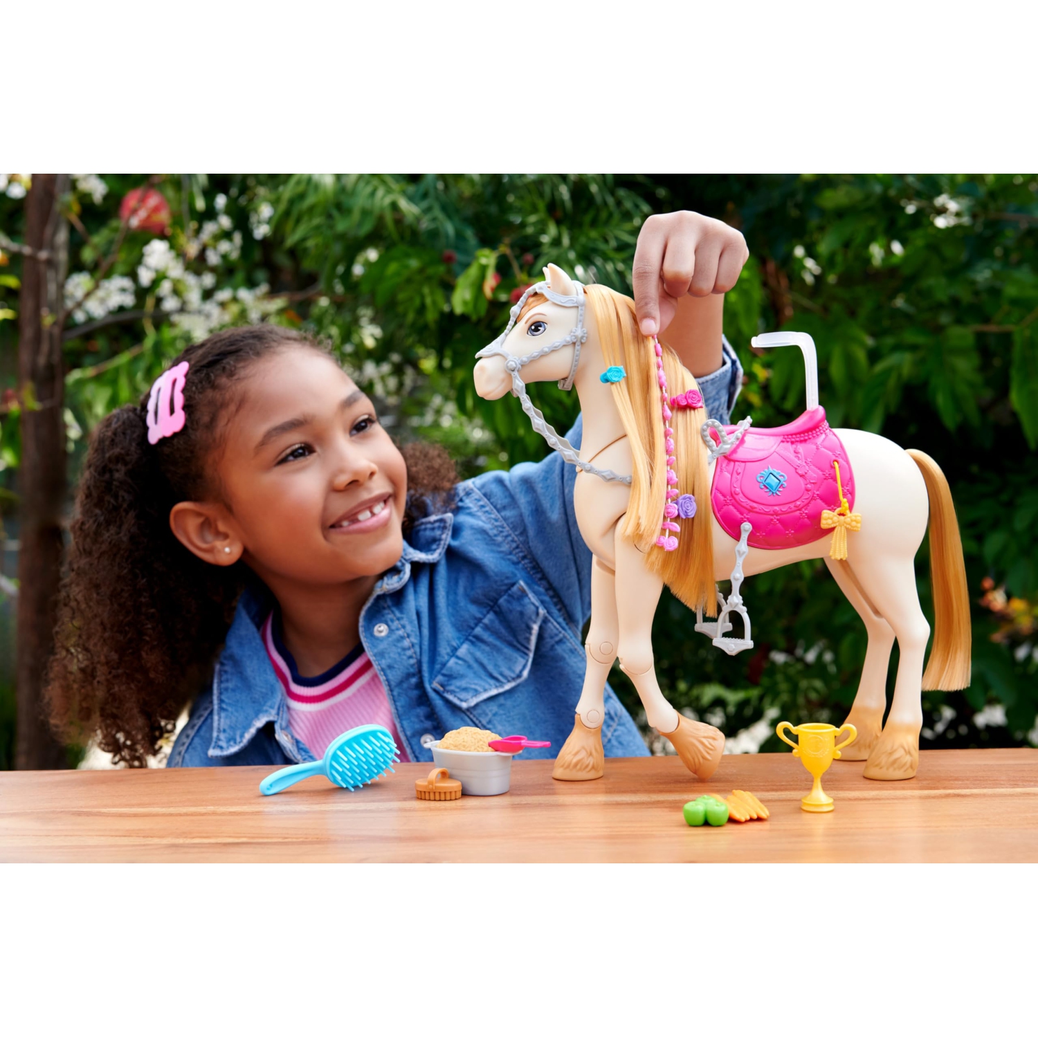 Barbie Toy Horse with Sounds, Music & Accessories, Inspired by Barbie The Great Horse Chase, Horse Moves, Dances & Bli..