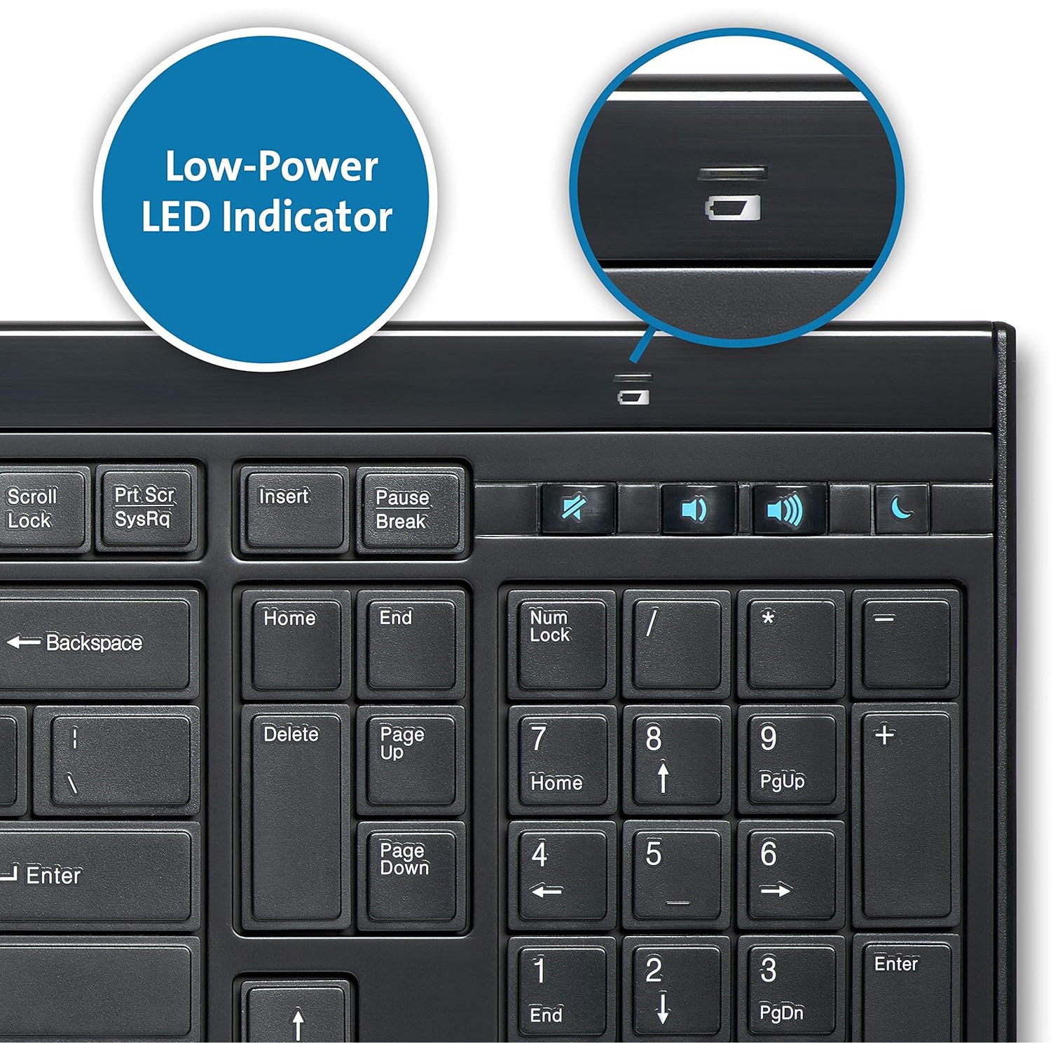 Clavier silencieux sans fil mince de Kensington