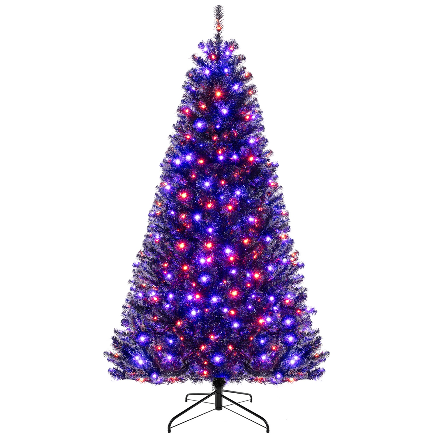 Gymax 6/7/8 Halloween Tree Artificial Decoration Tree w758/1040/1408 Branch Tips 6 Lighting Modes