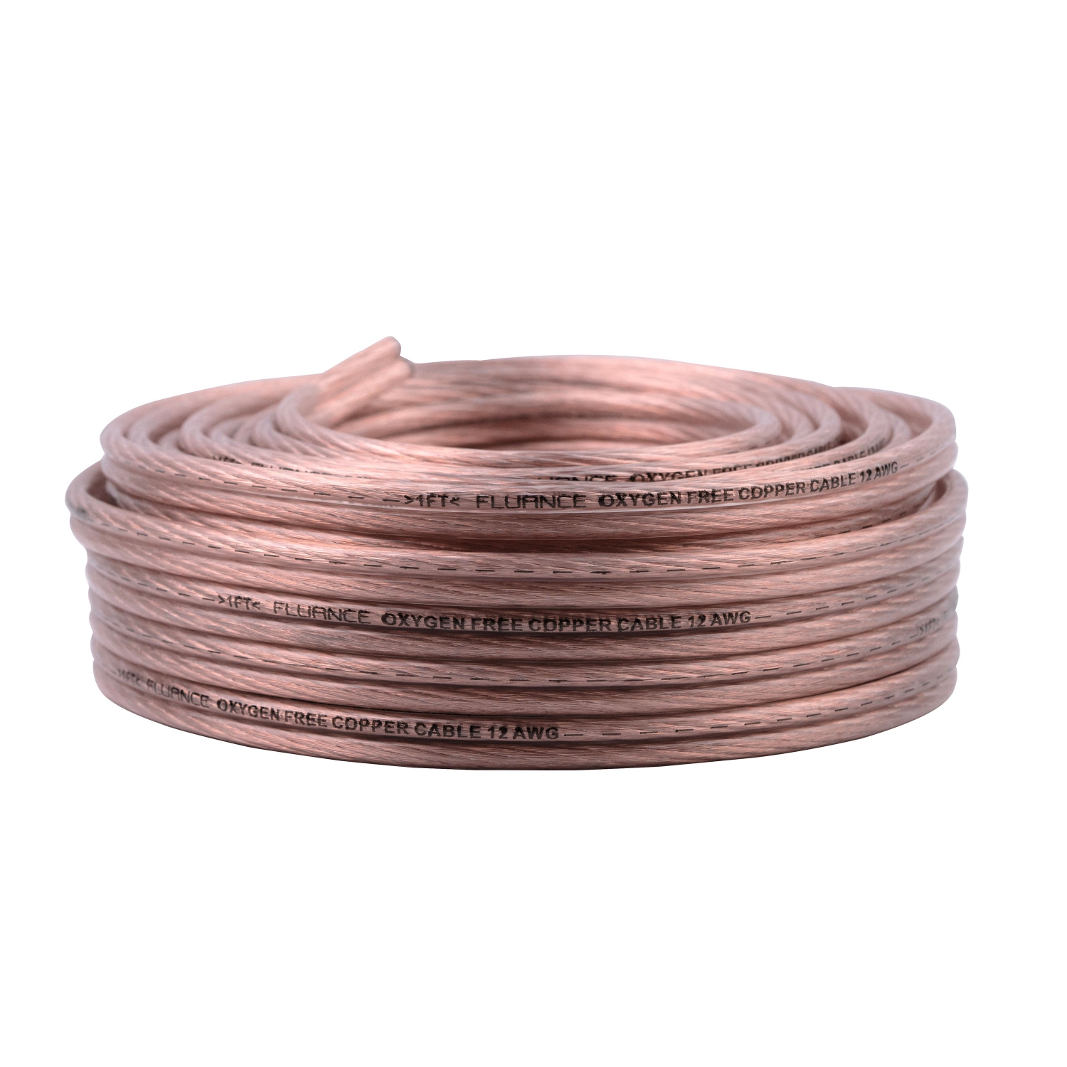 Fluance 12AWG 50ft Speaker Wire, Oxygen-free Copper Cable, for Hi-Fi Set-up, Home Theaters, Floor-standing Speakers