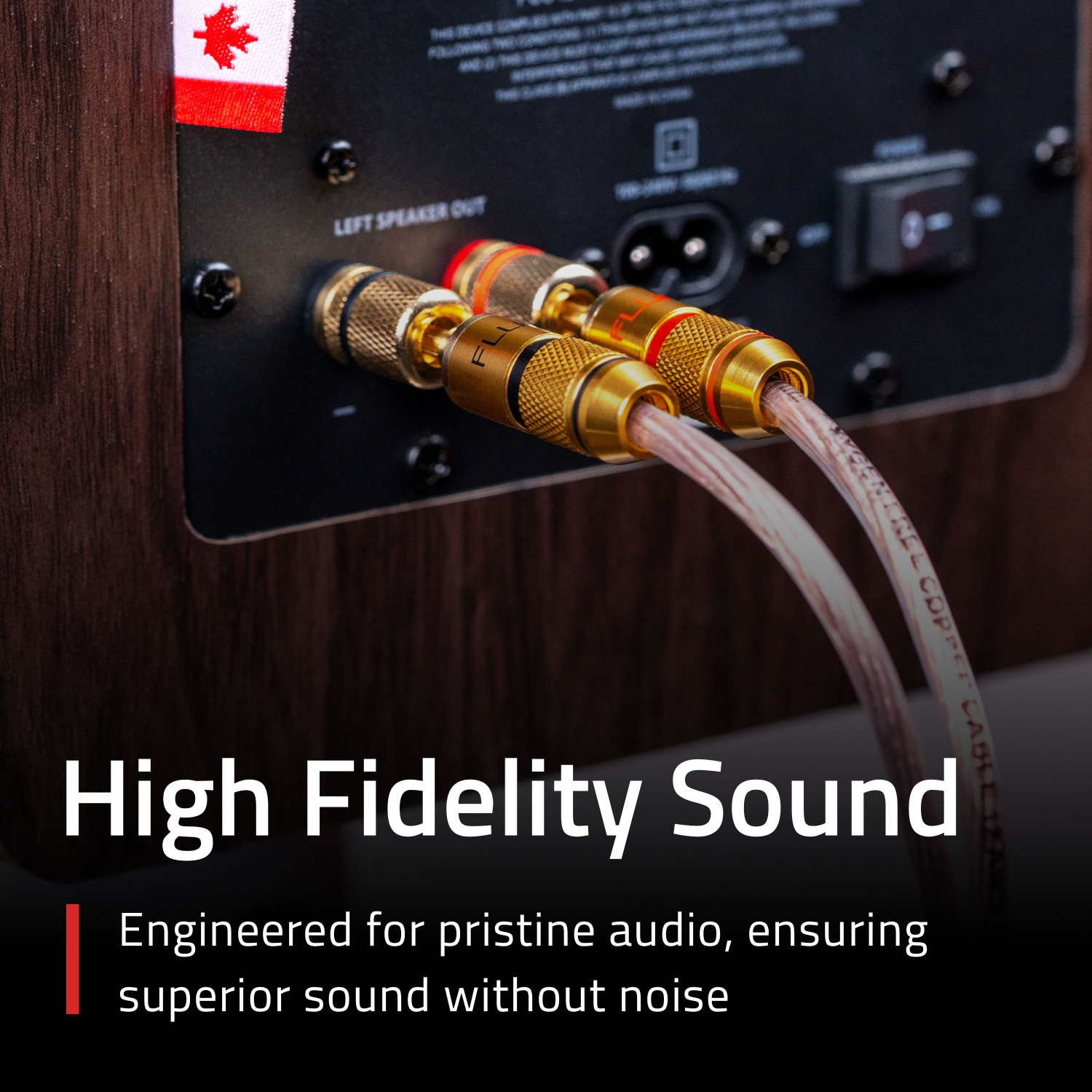 Fluance 12AWG 50ft Speaker Wire, Oxygen-free Copper Cable, for Hi-Fi Set-up, Home Theaters, Floor-standing Speakers