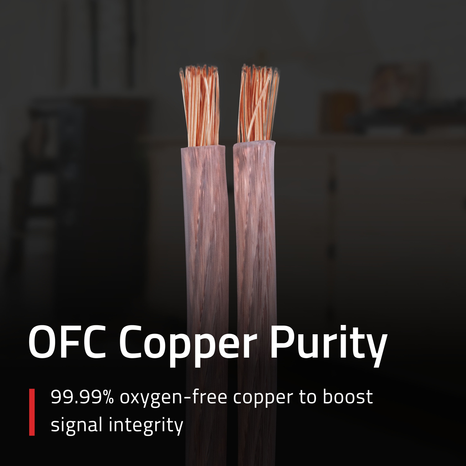 Fluance 12AWG 50ft Speaker Wire, Oxygen-free Copper Cable, for Hi-Fi Set-up, Home Theaters, Floor-standing Speakers