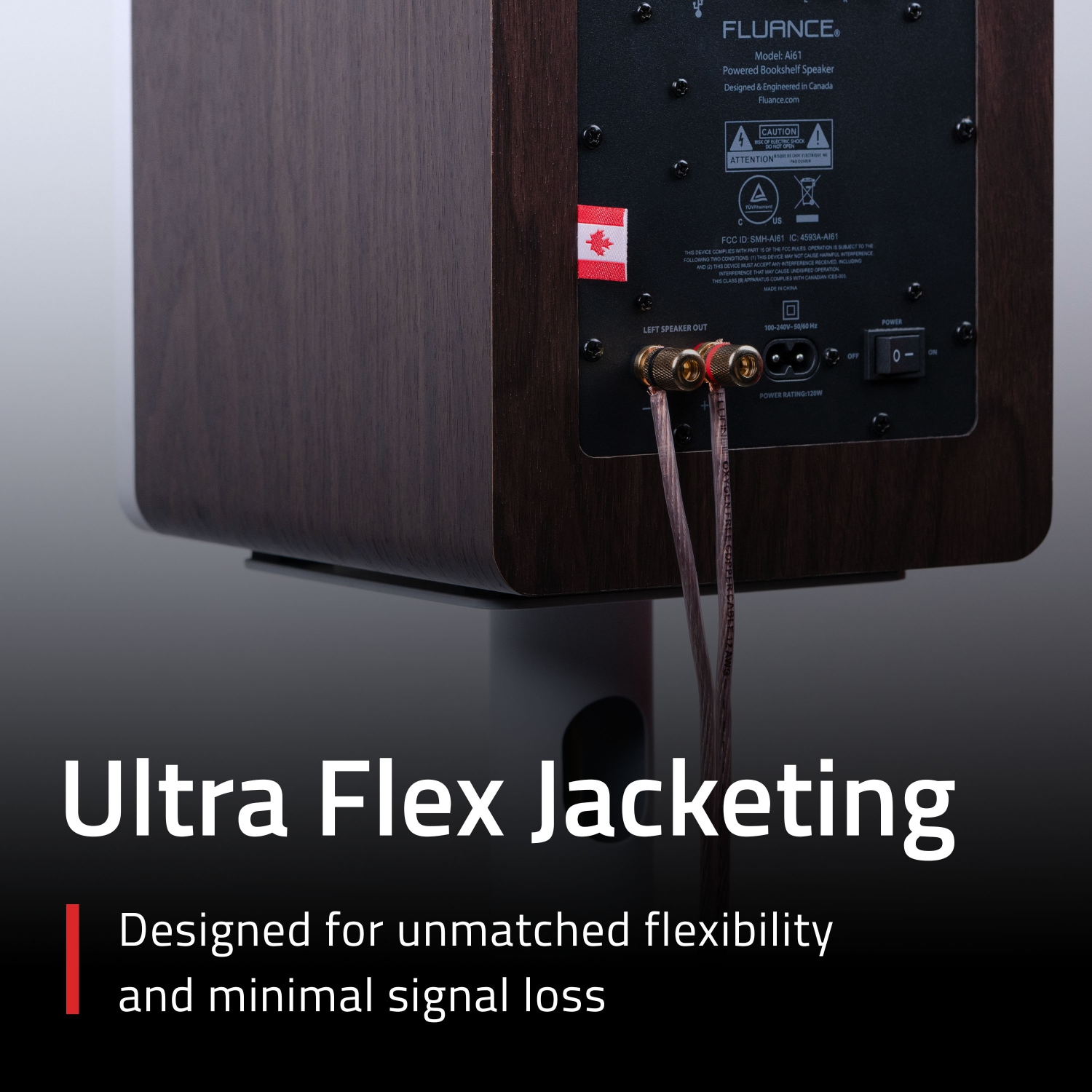 Fluance 12AWG 50ft Speaker Wire, Oxygen-free Copper Cable, for Hi-Fi Set-up, Home Theaters, Floor-standing Speakers