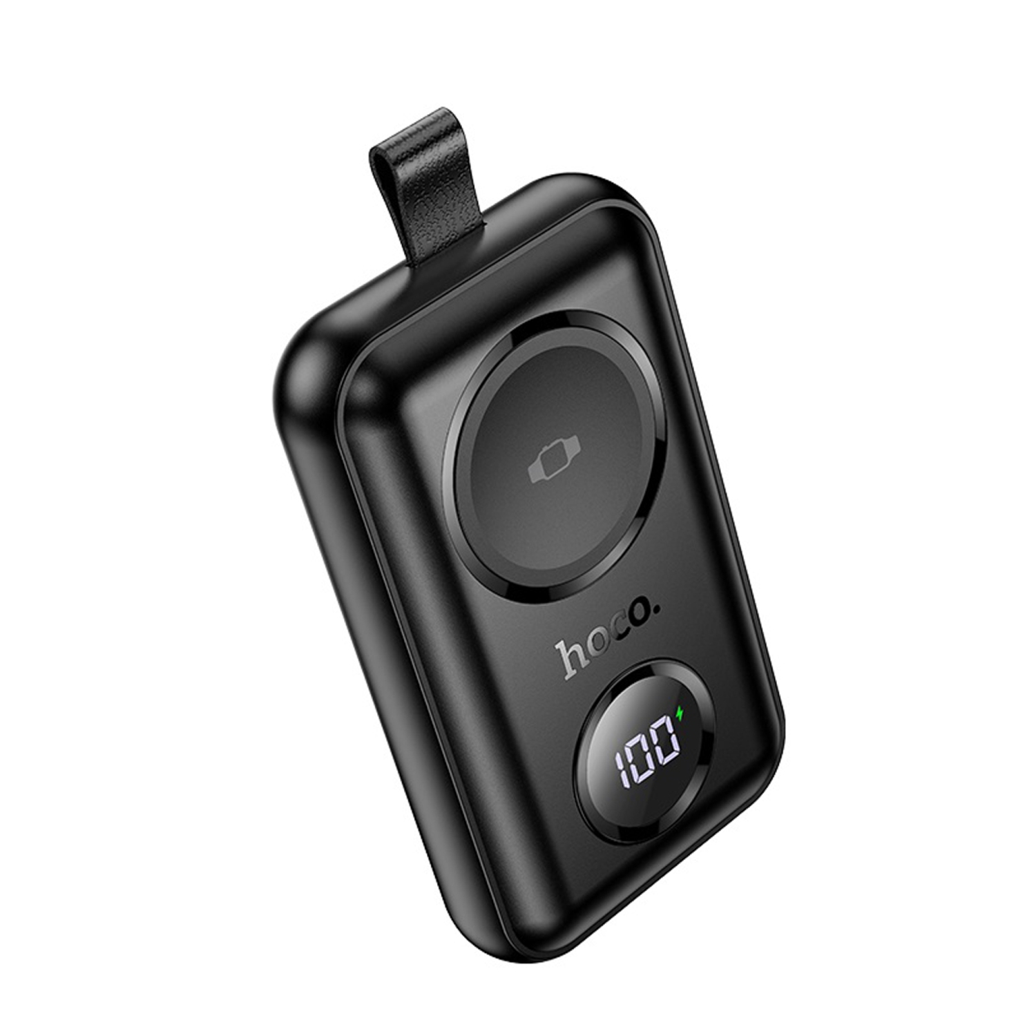 HOCO J137 2500mAh Power bank for Apple Smart Watch Charger mini Pocket Light Power Supply LED digital indicator - Black