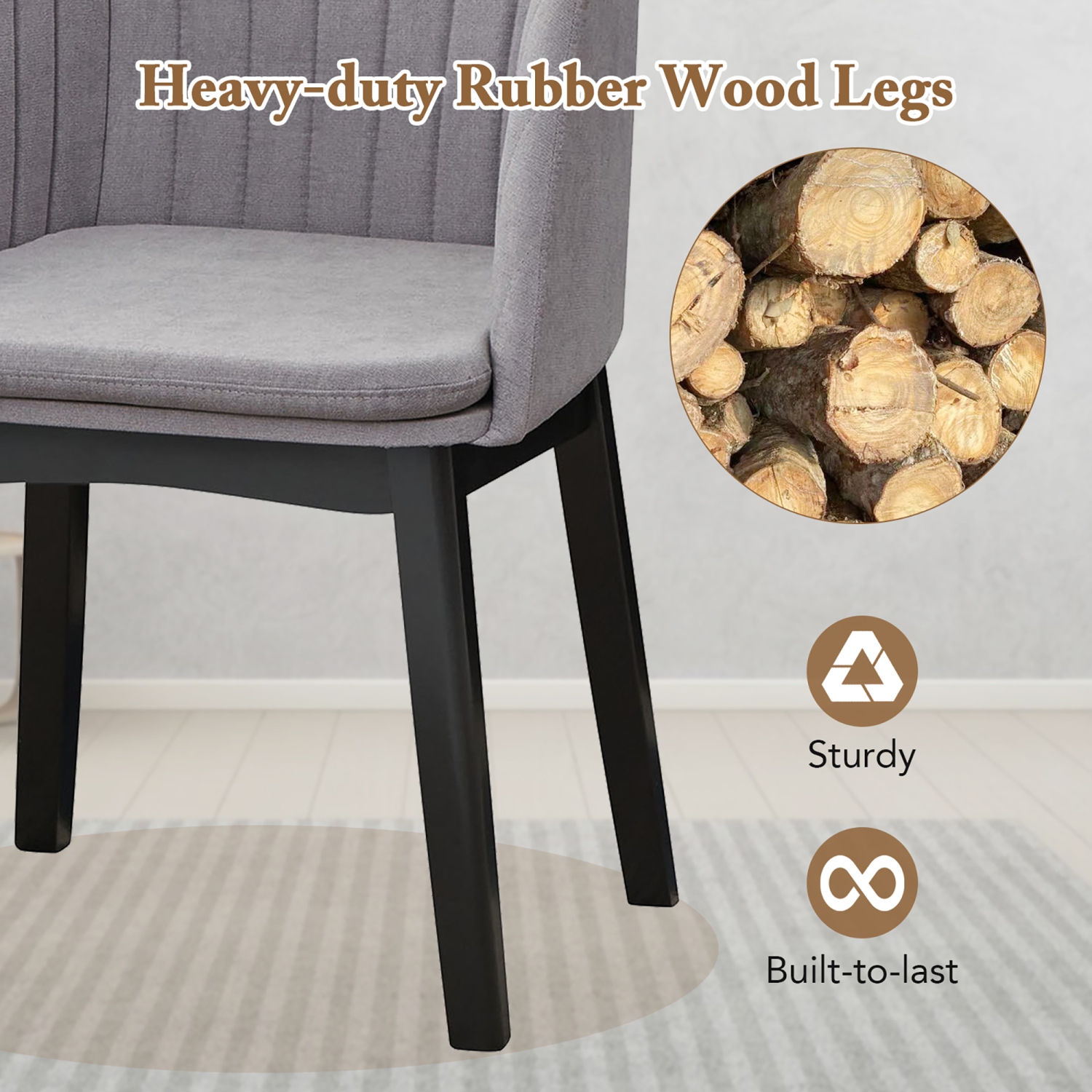 Gymax 4PCS Modern Dining Chairs Upholstered Velvet Accent Chairs w/ Curved Backrests