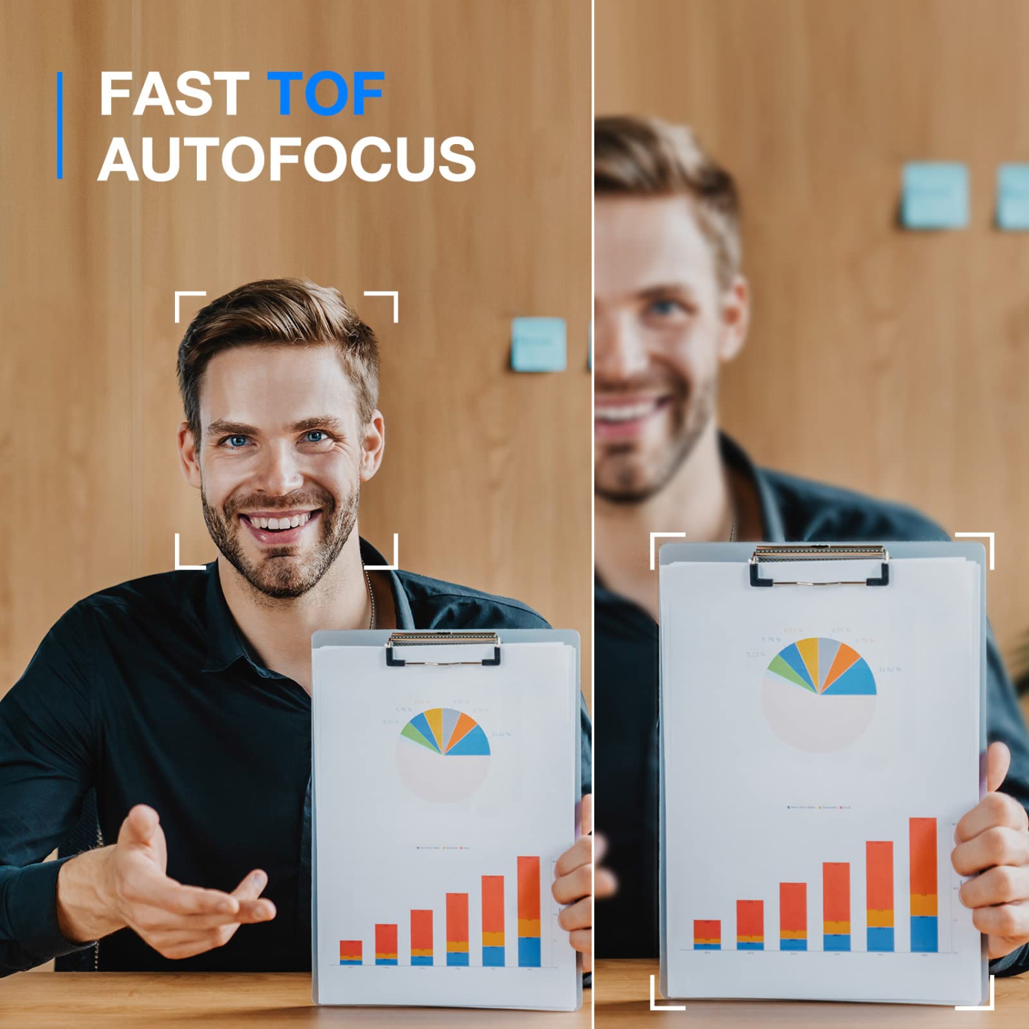 EMEET C960 2K Webcam with Microphone, 2K QHD, 2 Noise-Reduction Mics, TOF Autofocus Streaming Webcam with Privacy Cover, Plug&Play USB Webcam for