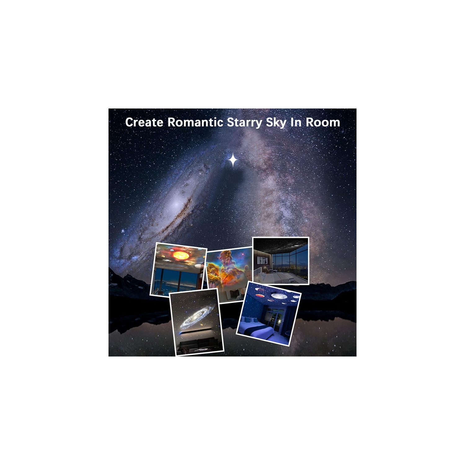 Galaxy Projector, 13 in 1 Planetarium Star Projector Realistic Starry Sky Night Light with Solar System Constellation Moon