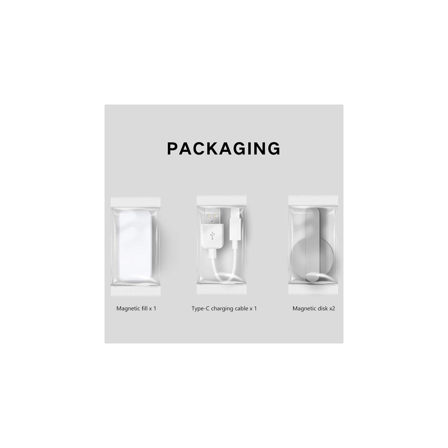 Mini Mobile Phone Selfie Fill Light LED Magnetic Selfie Light for Phone Portable Rechargeable Selfie Light with 3 Lights Modes for Phone iPad Camera