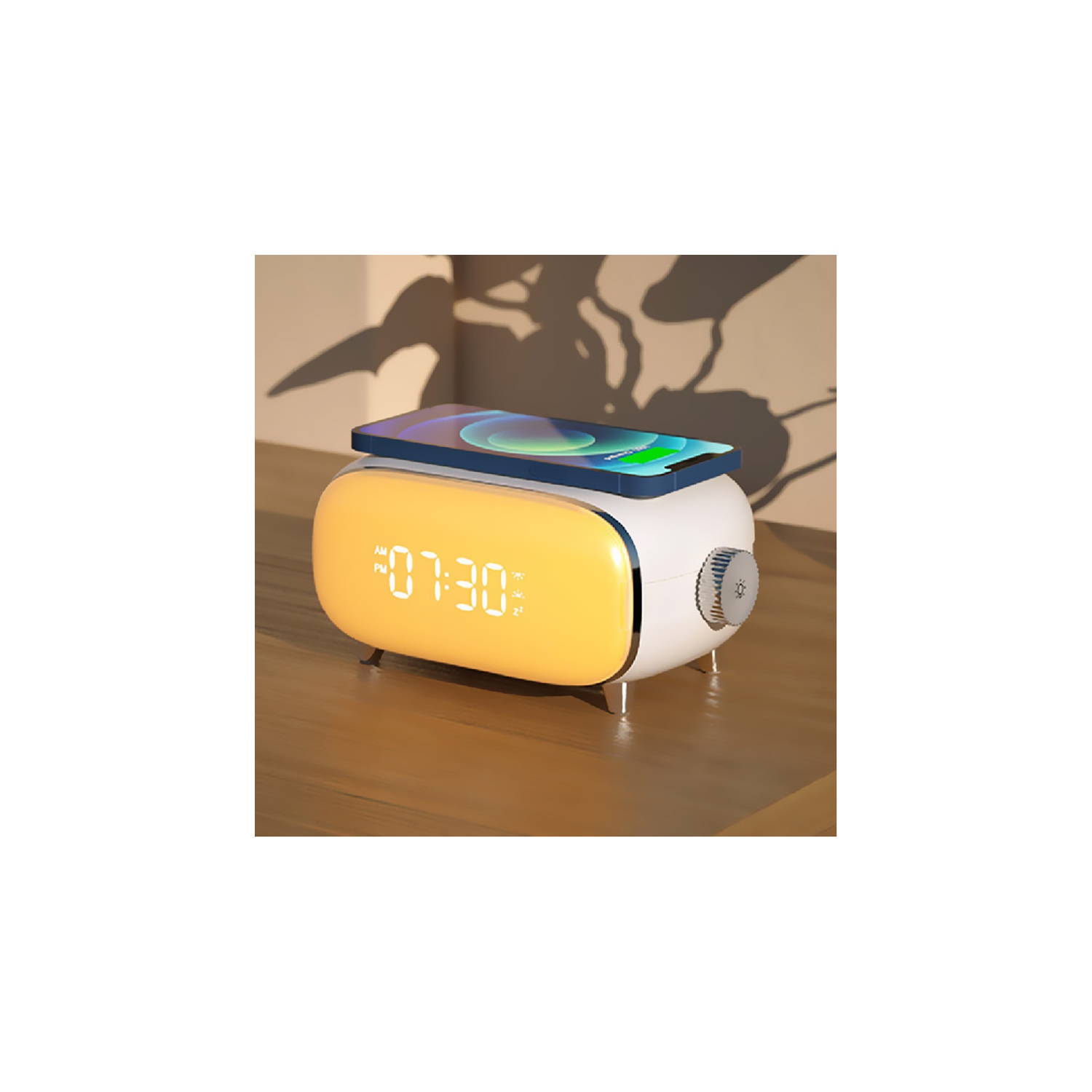 Sunrise Sunset Alarm Clock Light 15w Wireless Charger Night Light Watch Wake-up Light