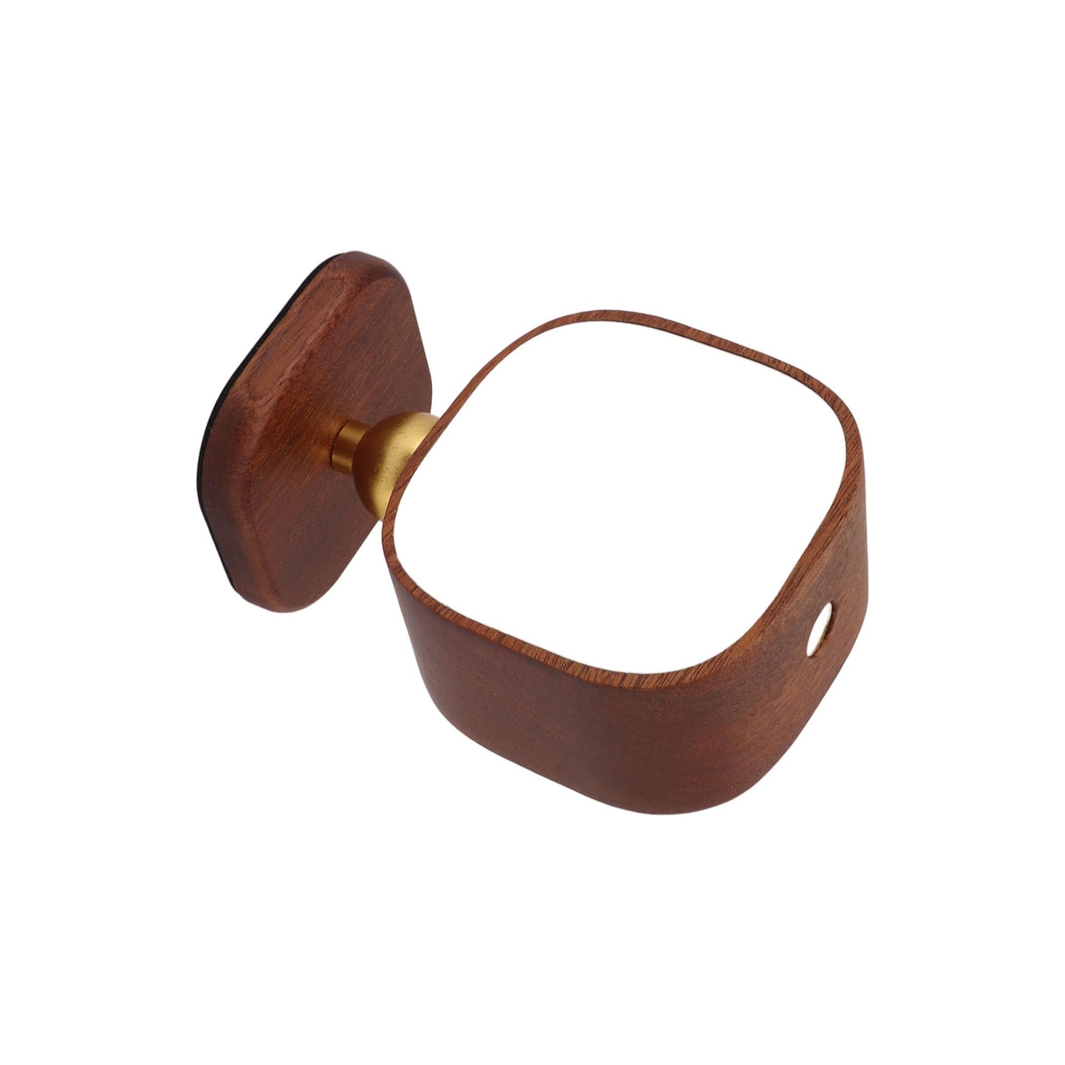 Wooden Wall Lamp Portable Bedside Square Night Light with Dimmable Function, Wall Mounted Design, Ideal for Bedrooms, Hallways, and More, includes