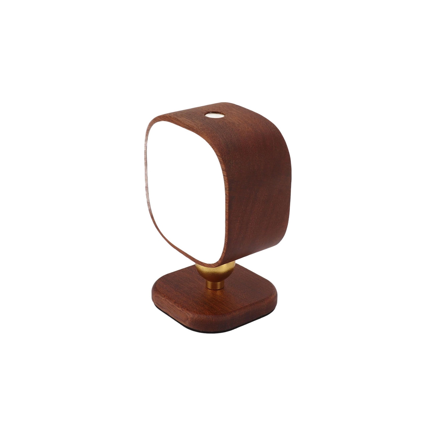 Wooden Wall Lamp Portable Bedside Square Night Light with Dimmable Function, Wall Mounted Design, Ideal for Bedrooms, Hallways, and More, includes