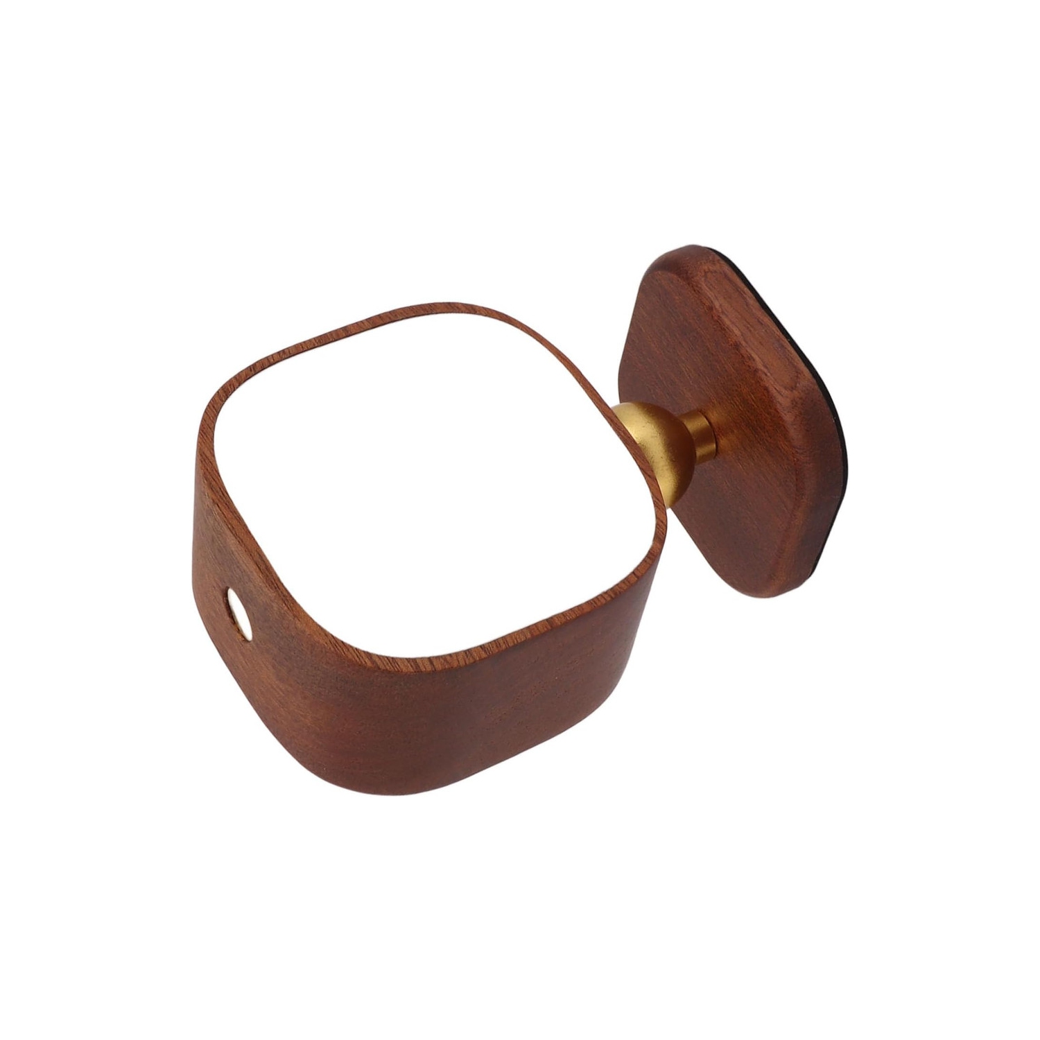 Wooden Wall Lamp Portable Bedside Square Night Light with Dimmable Function, Wall Mounted Design, Ideal for Bedrooms, Hallways, and More, includes