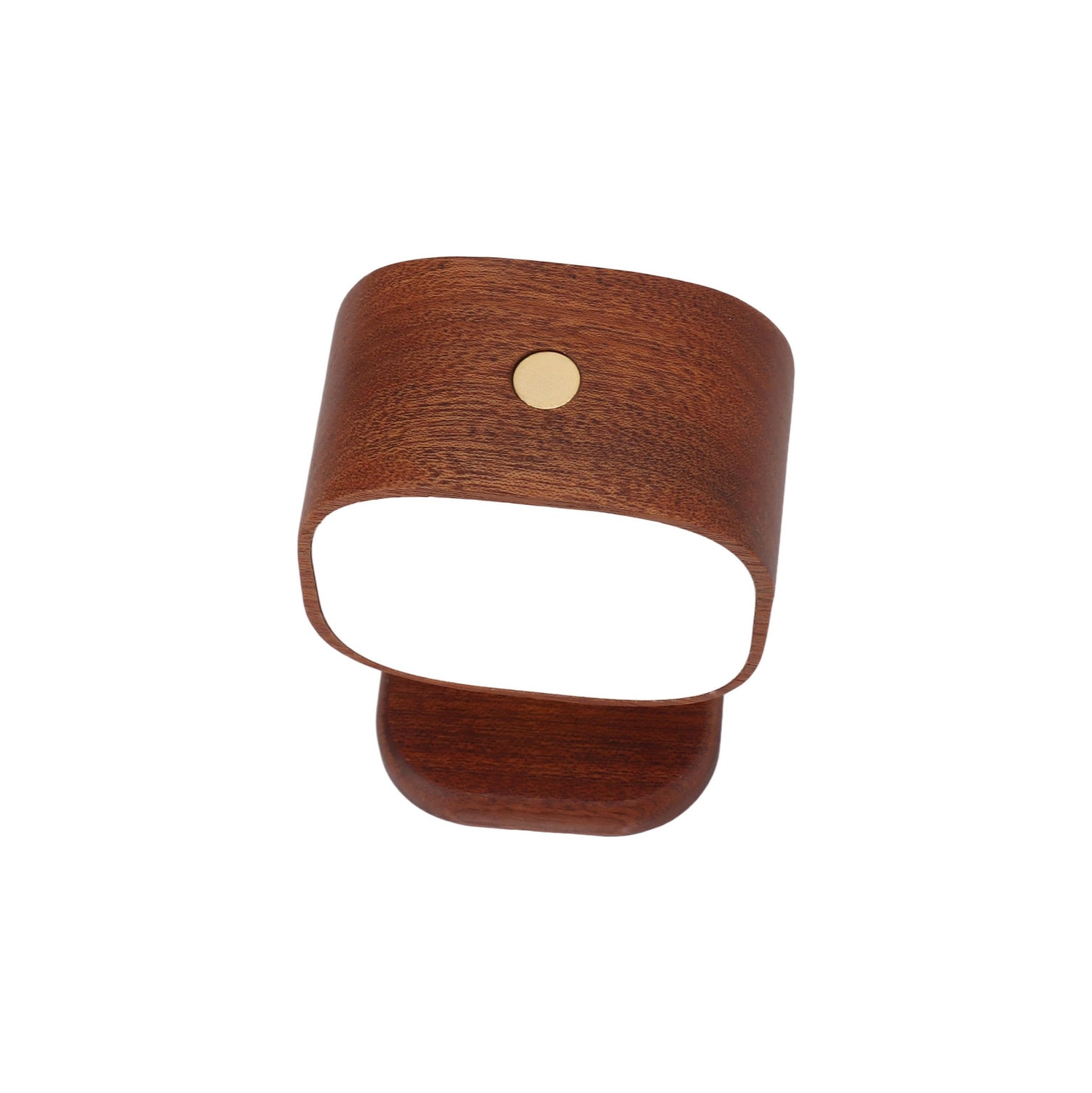 Wooden Wall Lamp Portable Bedside Square Night Light with Dimmable Function, Wall Mounted Design, Ideal for Bedrooms, Hallways, and More, includes