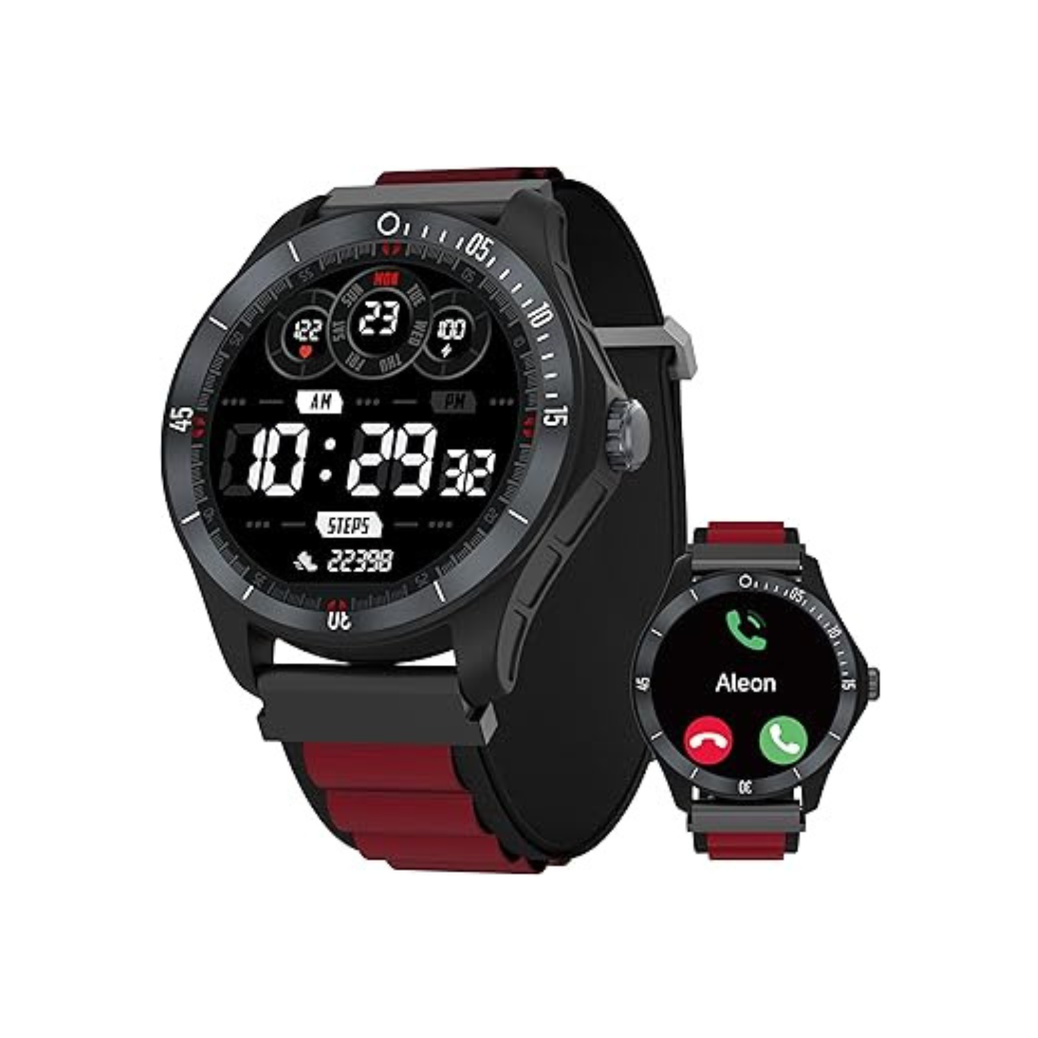 Smart Watch for Men Alexa Built-in, 44mm Fitness Tracker with Answer/Make Calls, IP68 Waterproof/Sleep Tracker/100 Sports, Fitness Watch Compatible