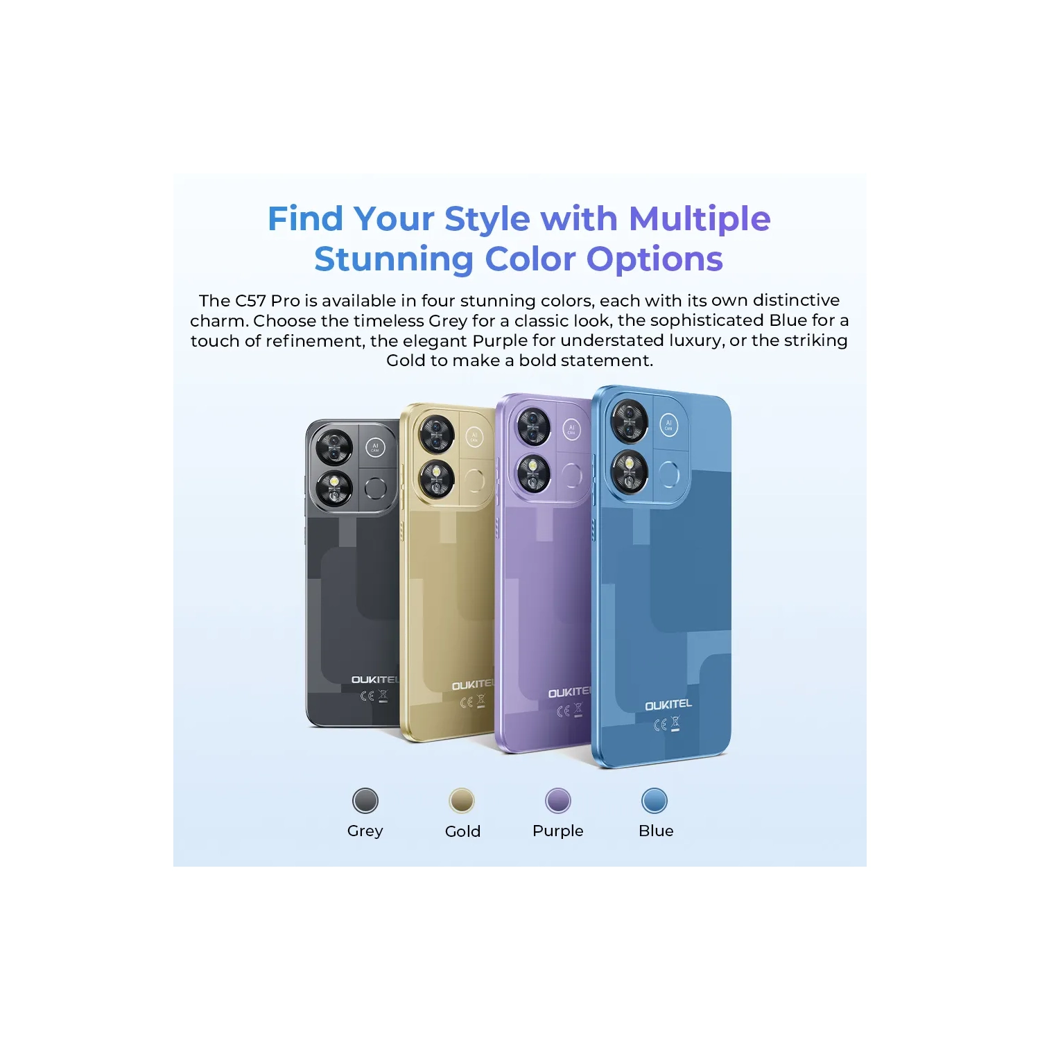 【新品未開封】oukitel c57 pro パープル OUKITEL C57 Pro 16GB+128GB パープル（Oukitel C57Pro
