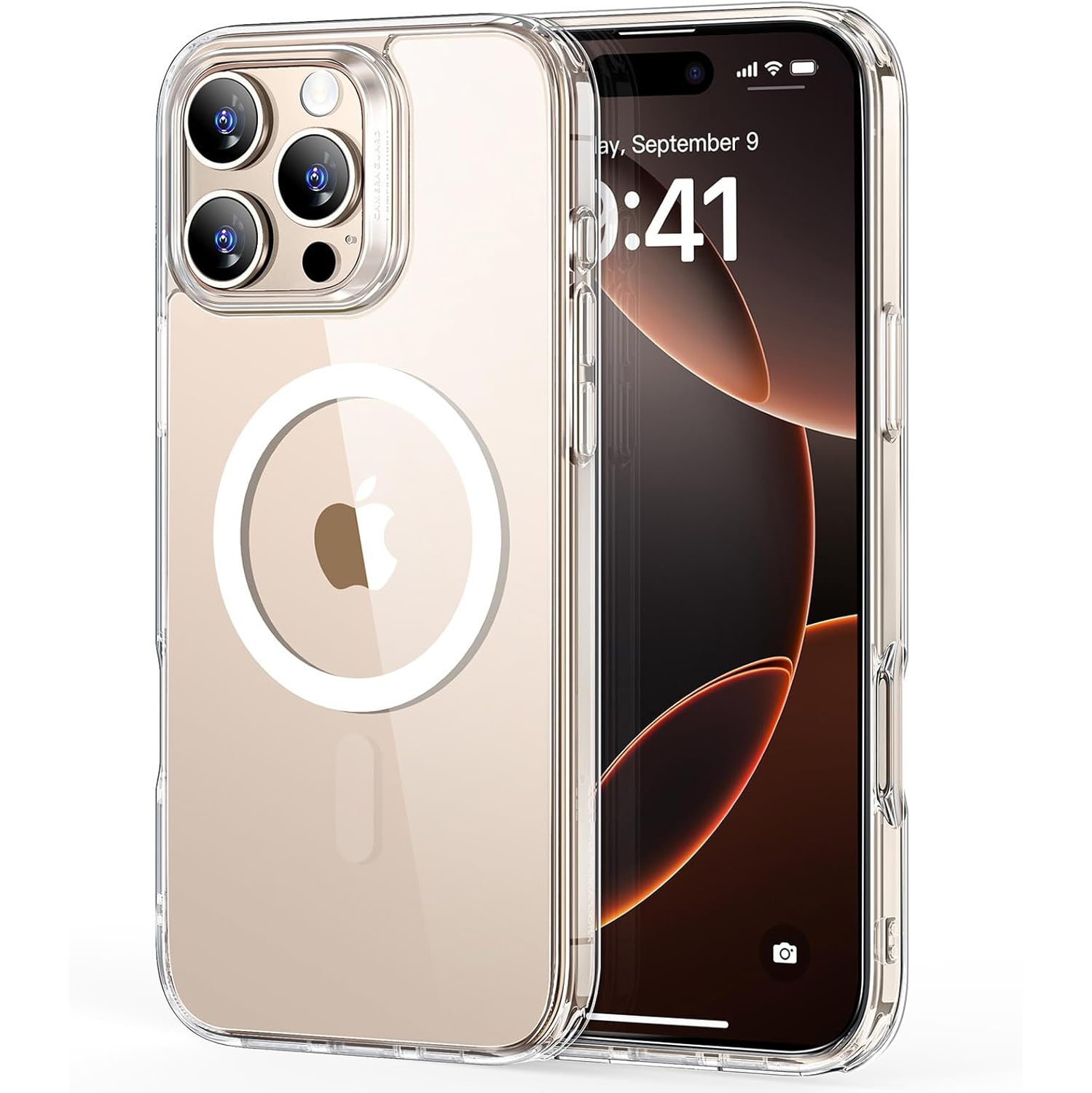 Étui pour iPhone 16 Pro Max Compatible avec MagSafe, étui de téléphone transparent Strong Magnetic antirayure antichoc