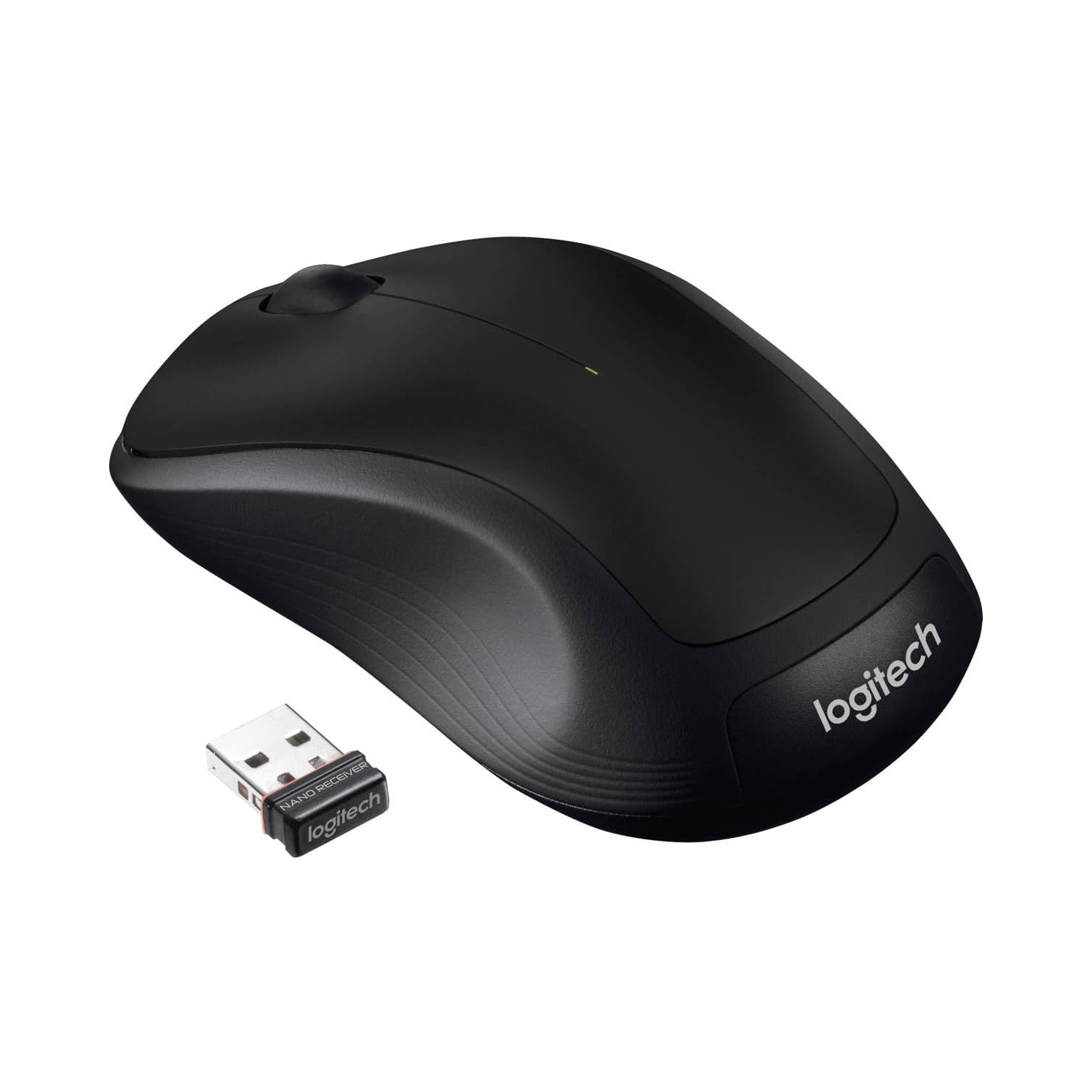 Refurbished Logitech M310 Wireless Ambidextrous Optical Mouse with USB Receiver, PC/MAC 910-004277 - Black