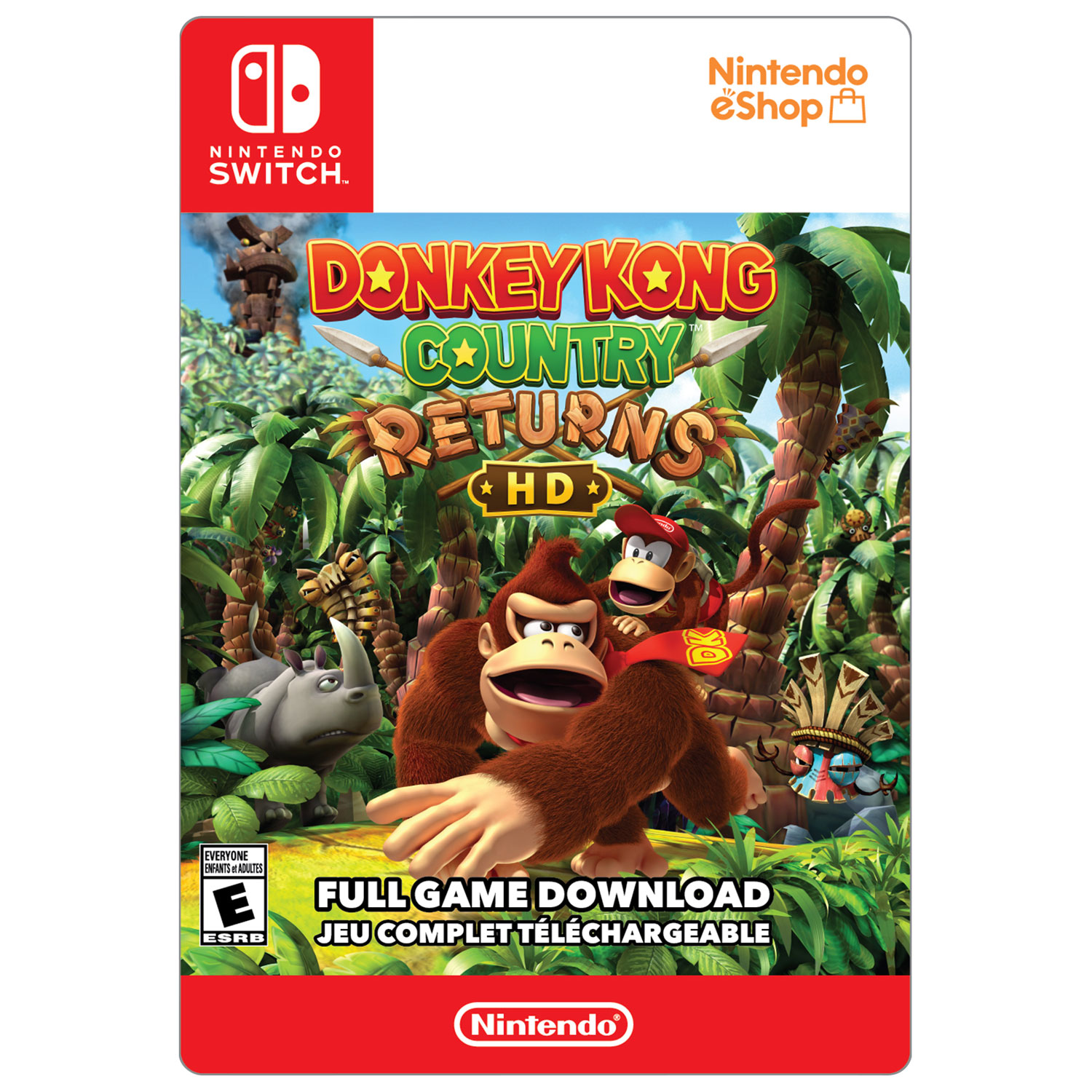 Donkey Kong Country Returns HD (Switch) - Digital Download