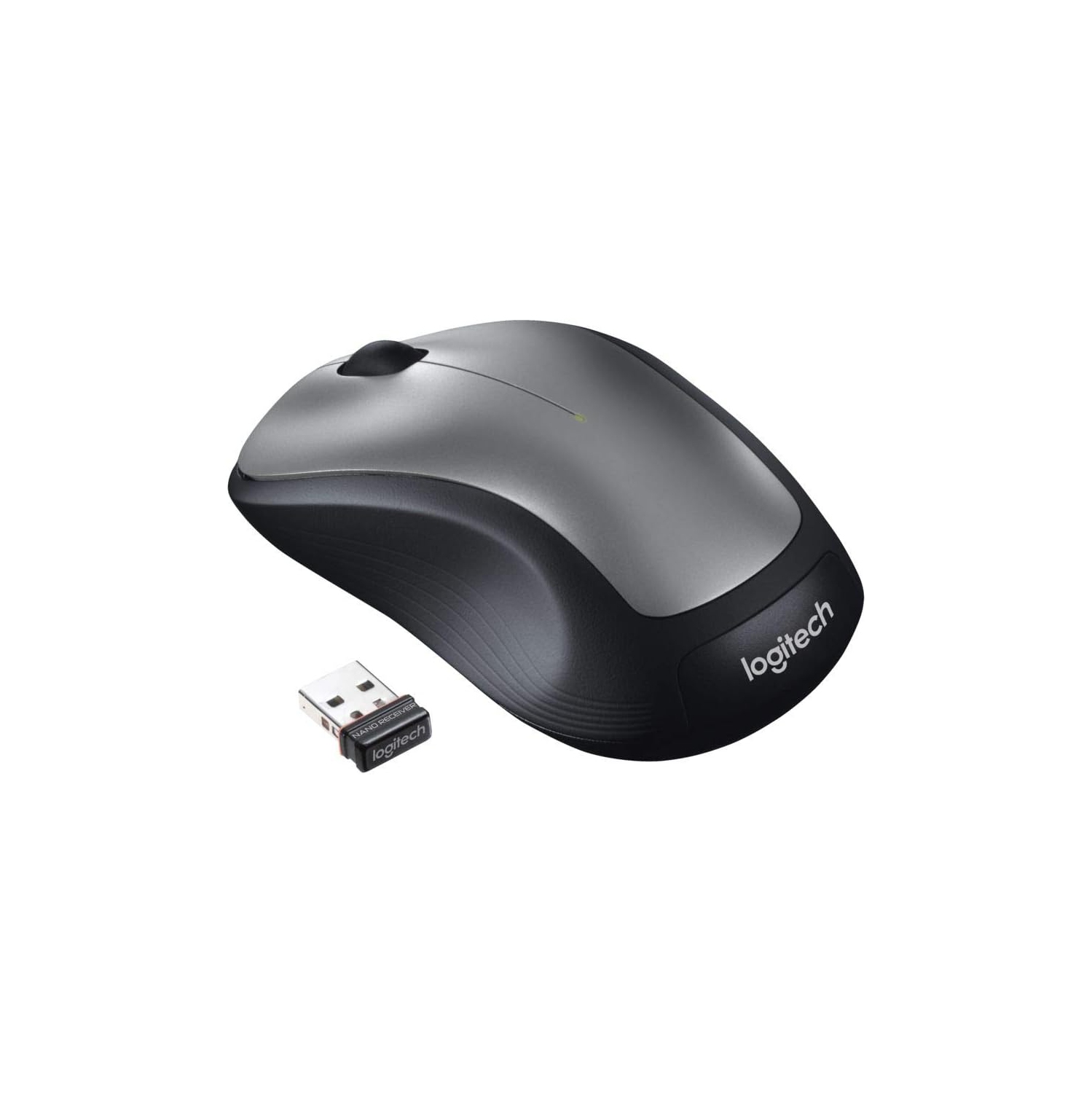 Refurbished Logitech M310 Wireless Mouse, 2.4 GHz with USB Nano Receiver, 1000 DPI Optical Tracking, 18 Month Life Battery, PC/Mac/Laptop - Silver