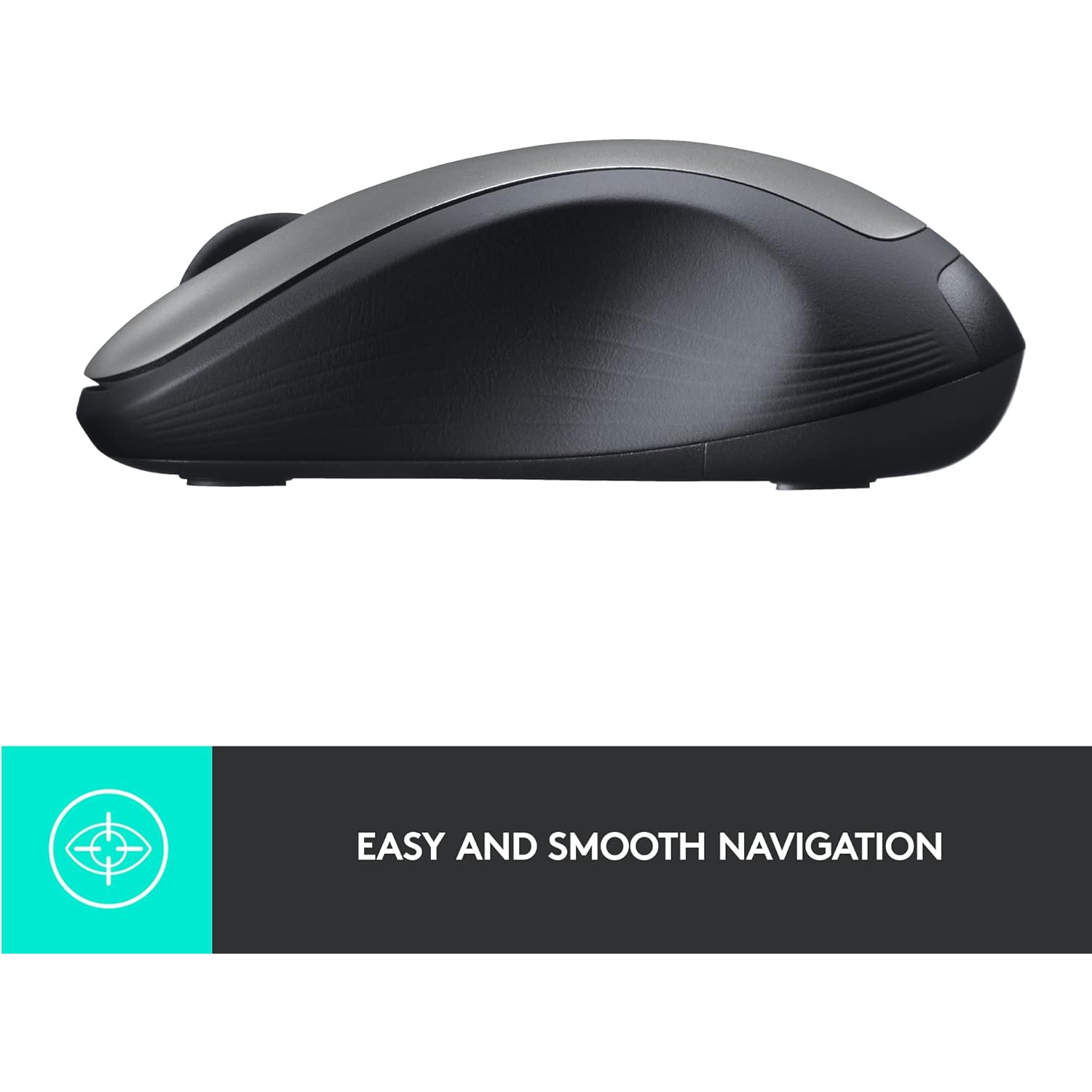 Refurbished Logitech M310 Wireless Mouse, 2.4 GHz with USB Nano Receiver, 1000 DPI Optical Tracking, 18 Month Life Battery, PC/Mac/Laptop - Silver