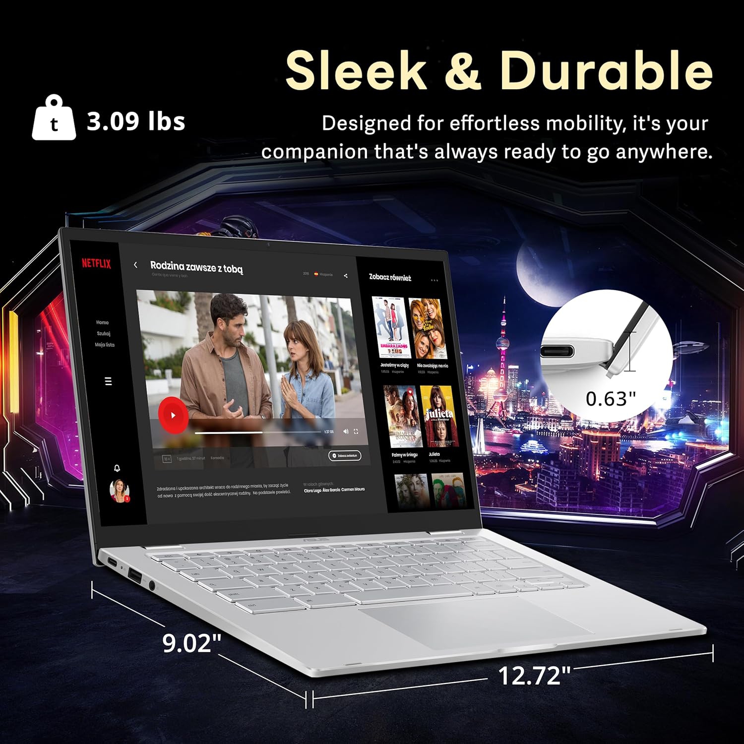 Refurbished - ASUS 14" FHD Chromebook Laptop, Intel M3-8100Y Processor, 64GB SSD, 8GB RAM, Intel HD Graphics, Backlit Keyboard, 720p Camera, Chrome