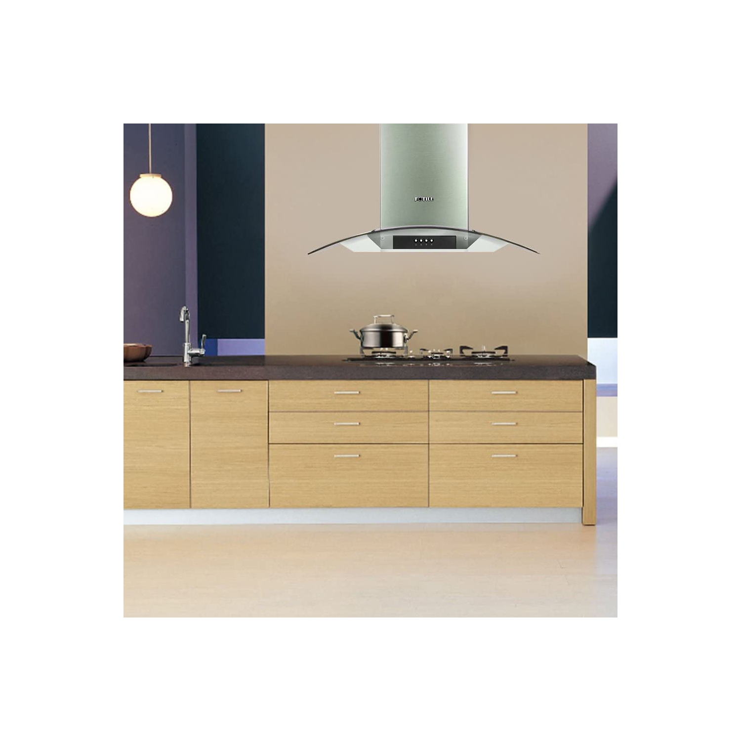 Fotile 30 inch 800 CFM Wall Mount Range Hood with Baffle Filter