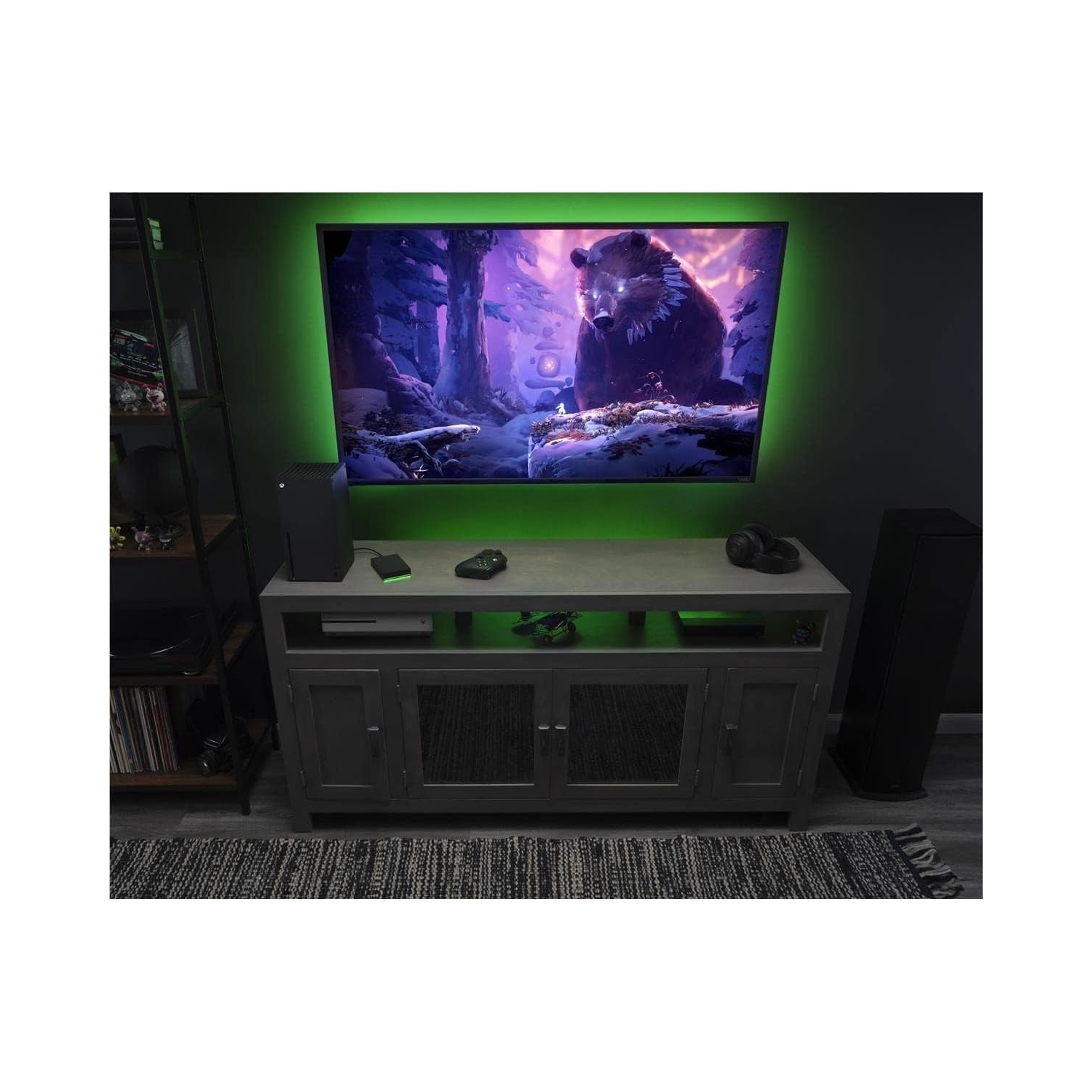 Seagate Game Drive for Xbox 4TB External Hard Drive Portable HDD - USB 3.2 Gen 1, Black with Built-in Green LED bar