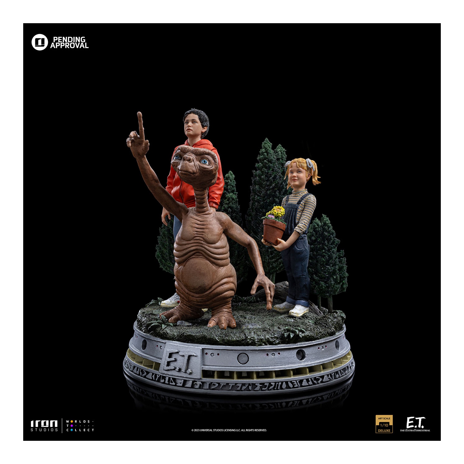 Iron Studios E.T. Elliott Gertie Deluxe Art Scale 1/10