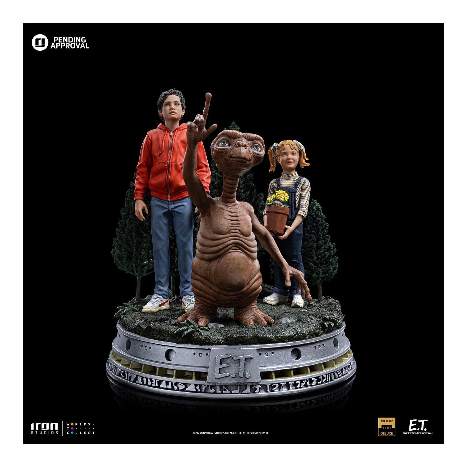 Iron Studios E.T. Elliott Gertie Deluxe Art Scale 1/10
