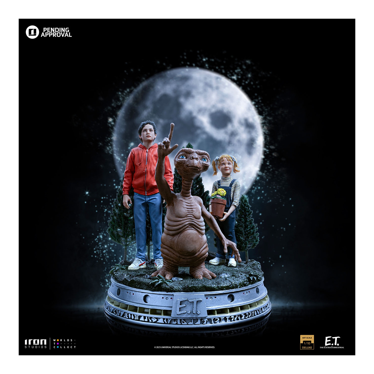Iron Studios E.T. Elliott Gertie Deluxe Art Scale 1/10