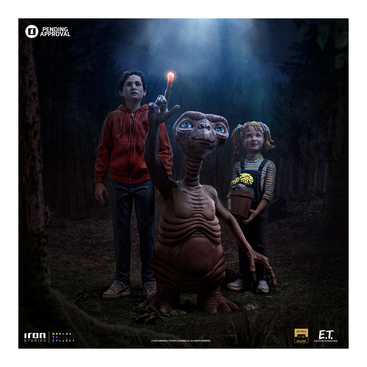 Iron Studios E.T. Elliott Gertie Deluxe Art Scale 1/10