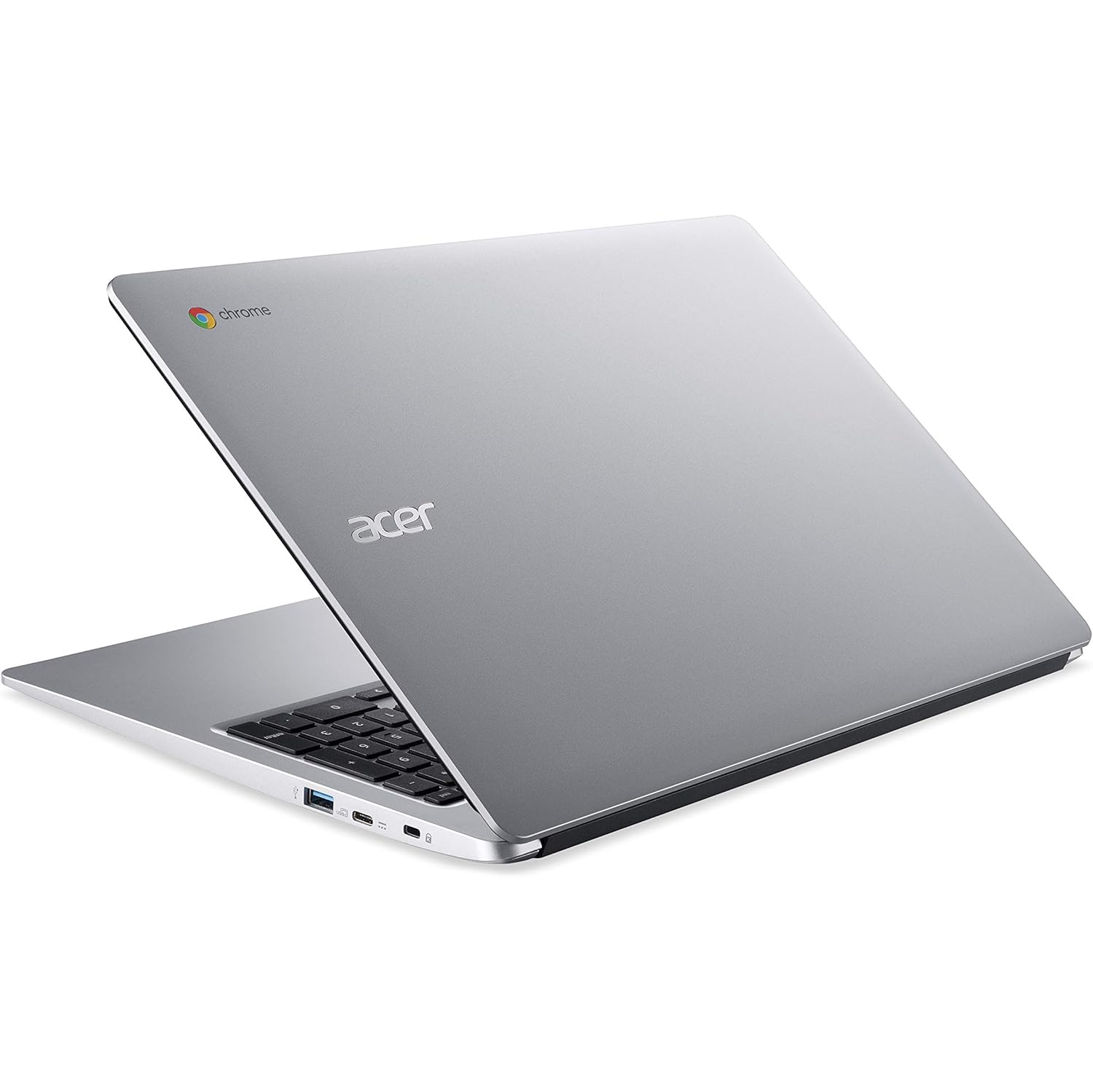 Open Box - Acer Chromebook 315, 15.6" HD Widescreen, Intel Celeron N4020, 4GB LPDDR4, 64GB eMMC, Chrome OS, CB315-3H-C0UU Silver