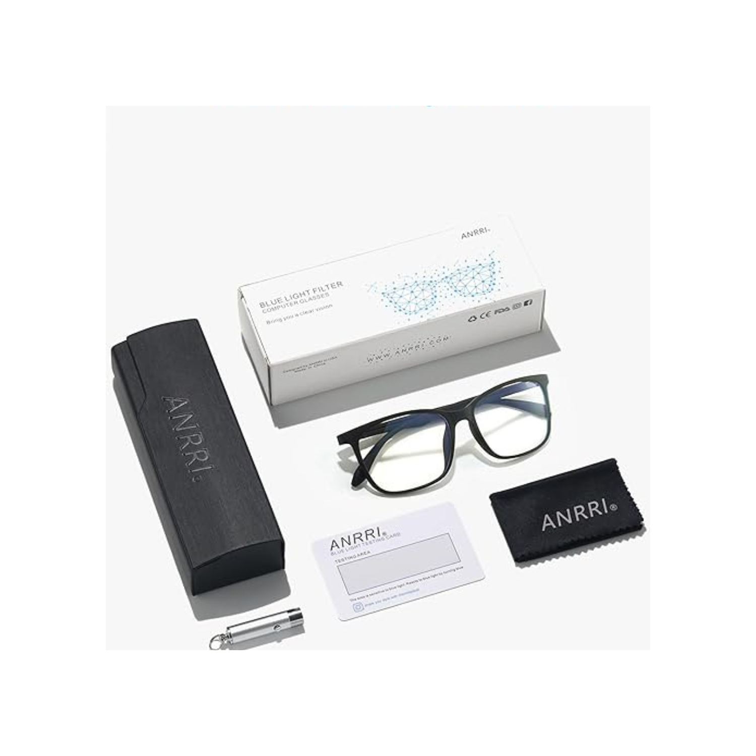 Blue Light Blocking Glasses for Computer Use, Anti Eyestrain Lens Lightweight Frame Eyeglasses