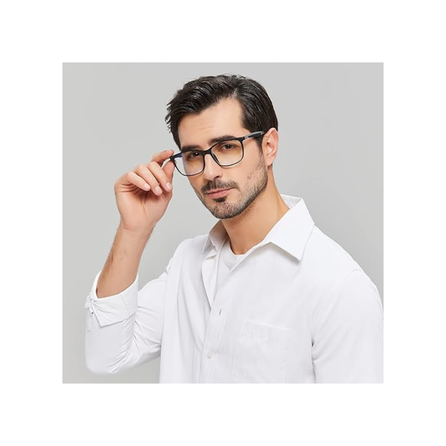 Blue Light Blocking Glasses for Computer Use, Anti Eyestrain Lens Lightweight Frame Eyeglasses