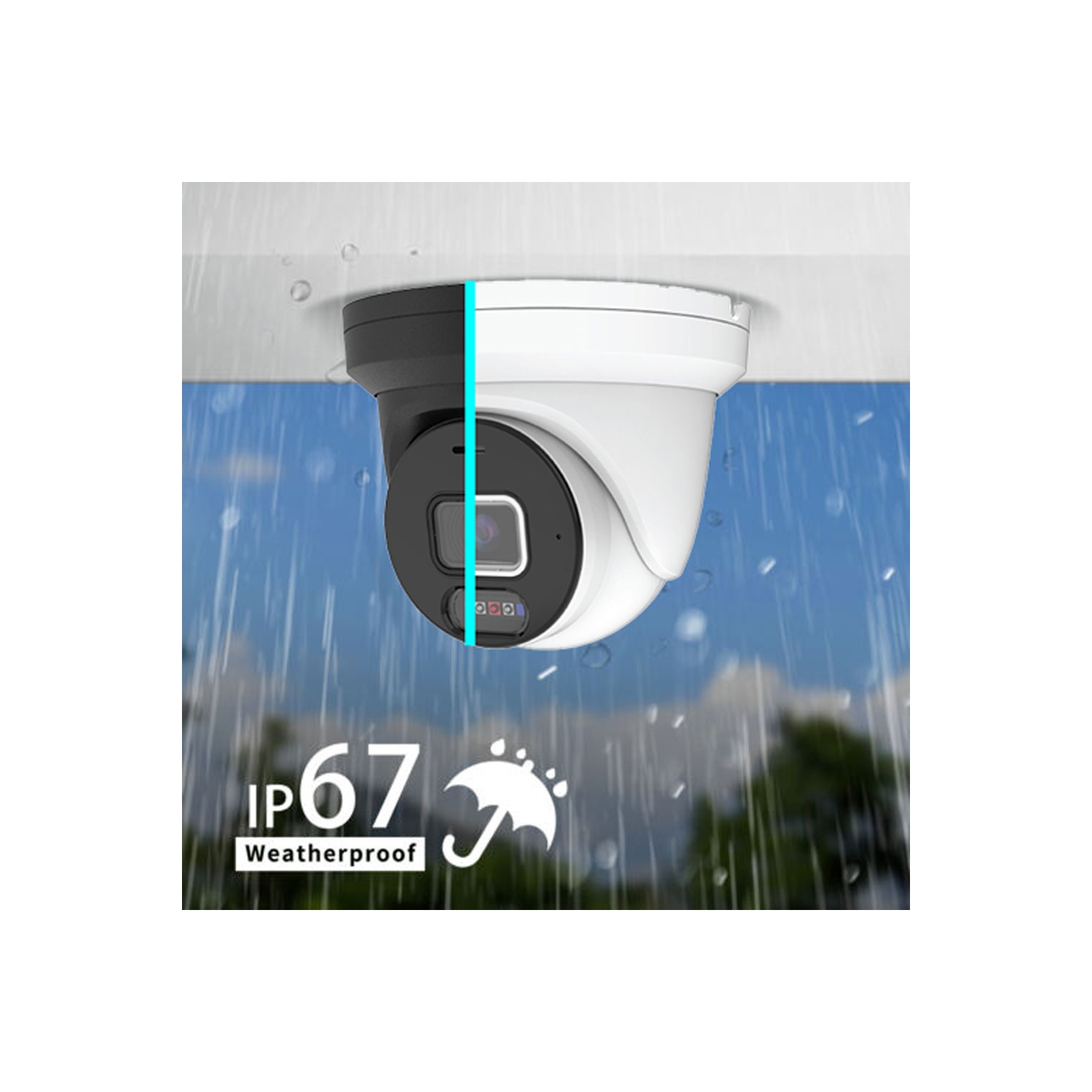 CTVISION 5MP Two Way Audio IP PoE Indoor Outdoor Security Camera for Surveillance Home Business. Third Party Onvif Supported