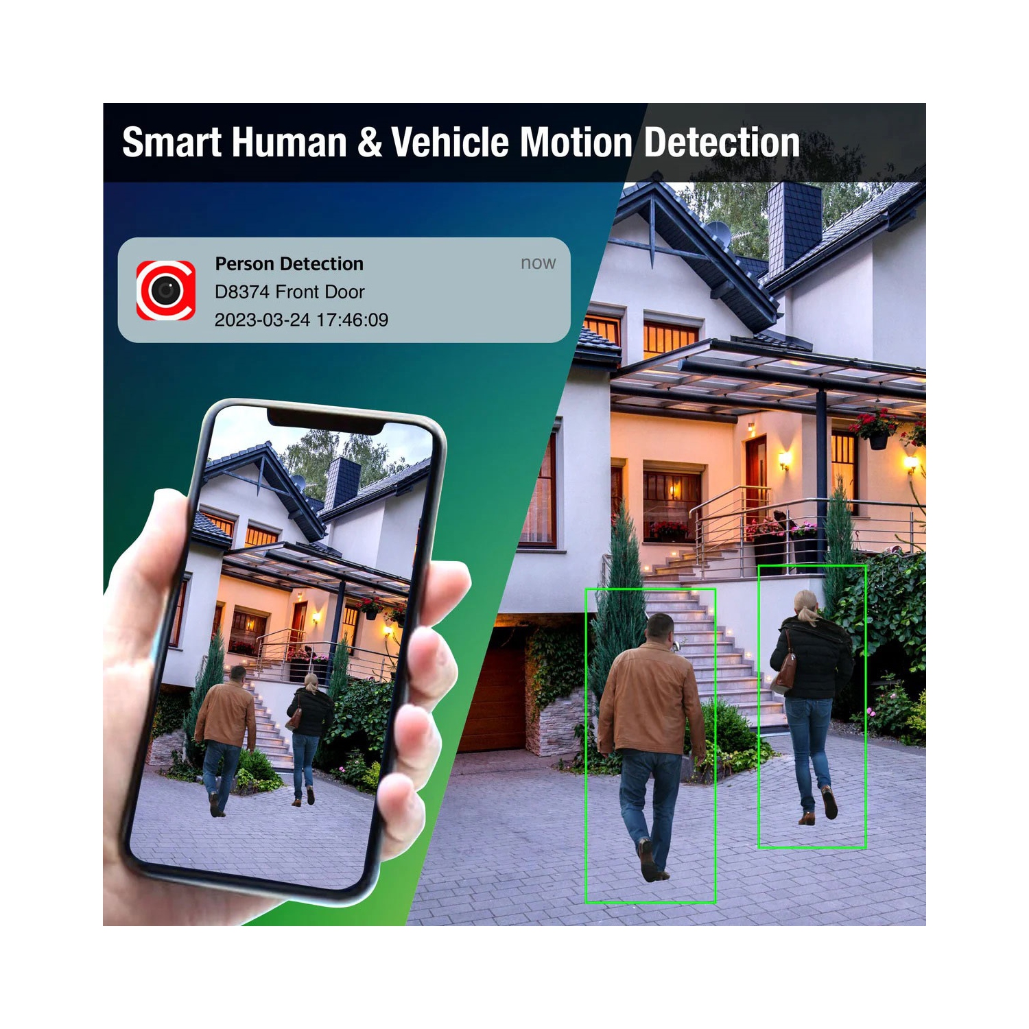 CTVISION 5MP Two Way Audio IP PoE Indoor Outdoor Security Camera for Surveillance Home Business. Third Party Onvif Supported