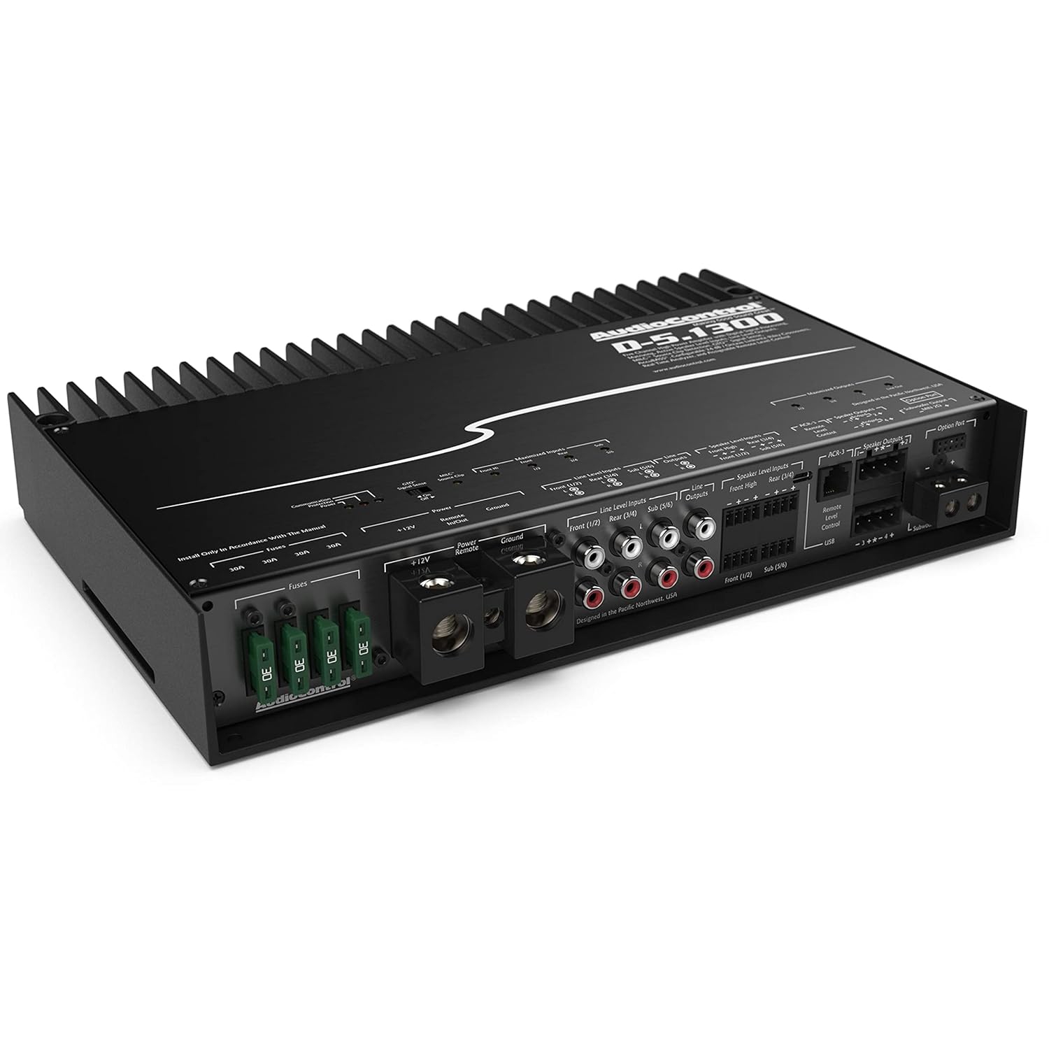 AudioControl D-5.1300 5-Channel Car Audio Amplifier w/Built-in DSP AccuBass -Open Box